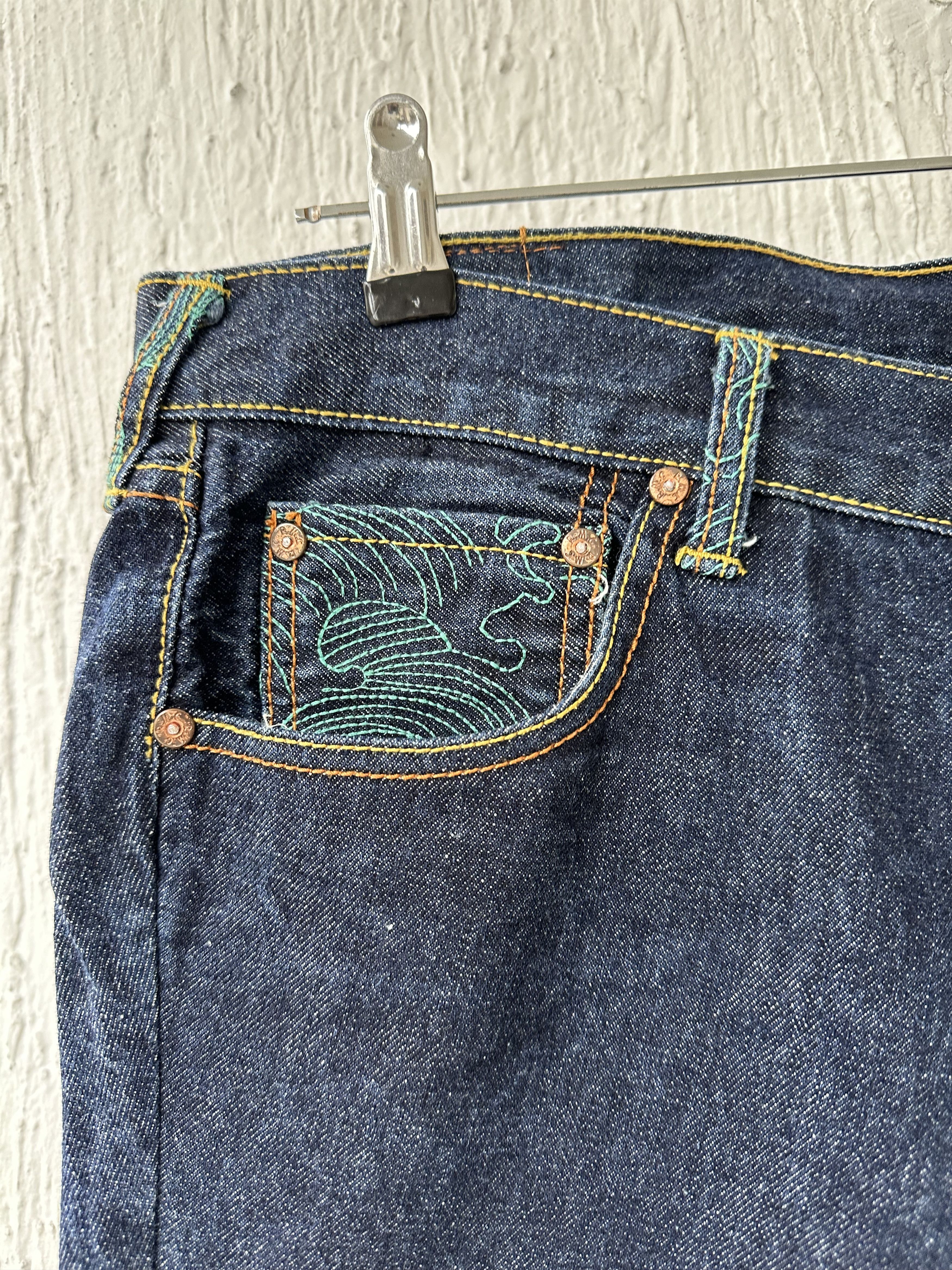 Japanese Brand Embroidered straight jeans Size US 38 / EU 54 - 4 Thumbnail