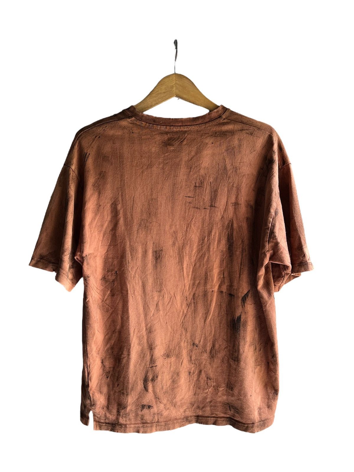 Number (N)ine NUMBER (N)INE acid wash orange distressed tshirt Size US M / EU 48-50 / 2 - 2 Thumbnail