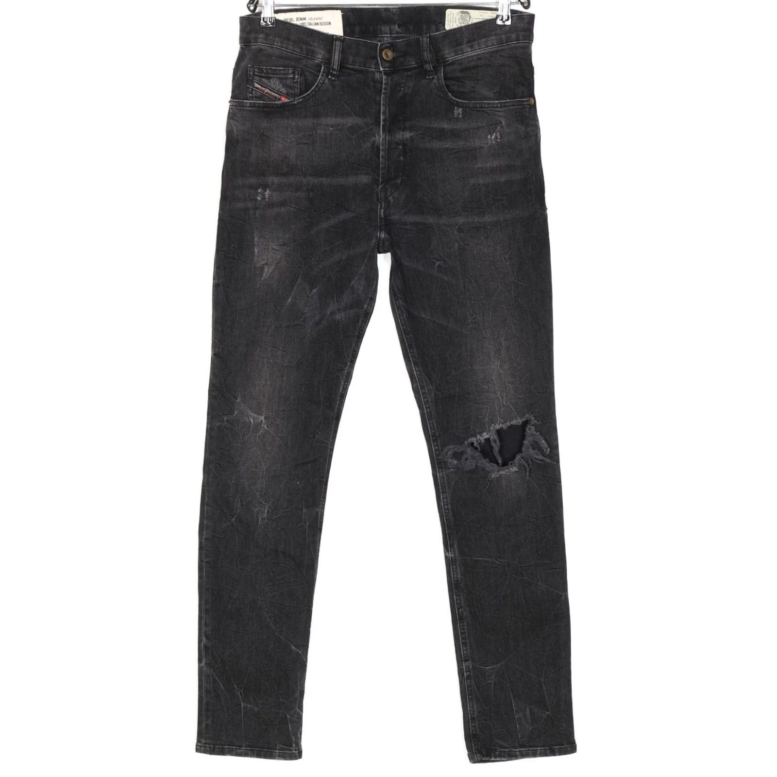 Diesel DIESEL D-EETAR 069DV Jeans Men W31 L34 Stretch Tapered Distressed Grey 5-Pocket Denim Slim Regular Vintage No Size US 31 - 2 Thumbnail