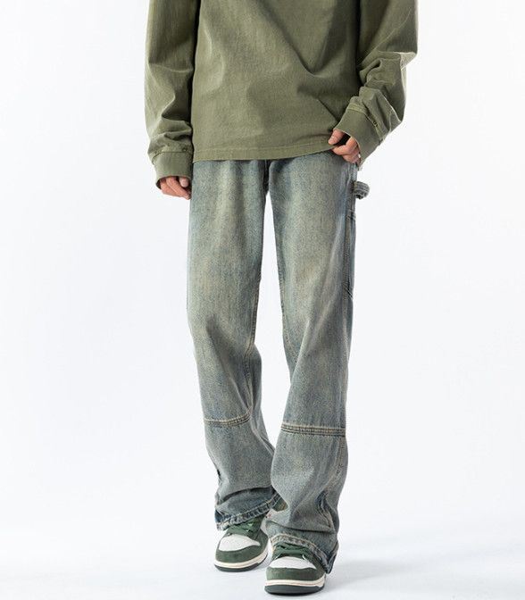 Vintage Men's American Retro Loose-Fit Straight-Leg Cargo Jeans Size US 32 / EU 48 - 1 Thumbnail