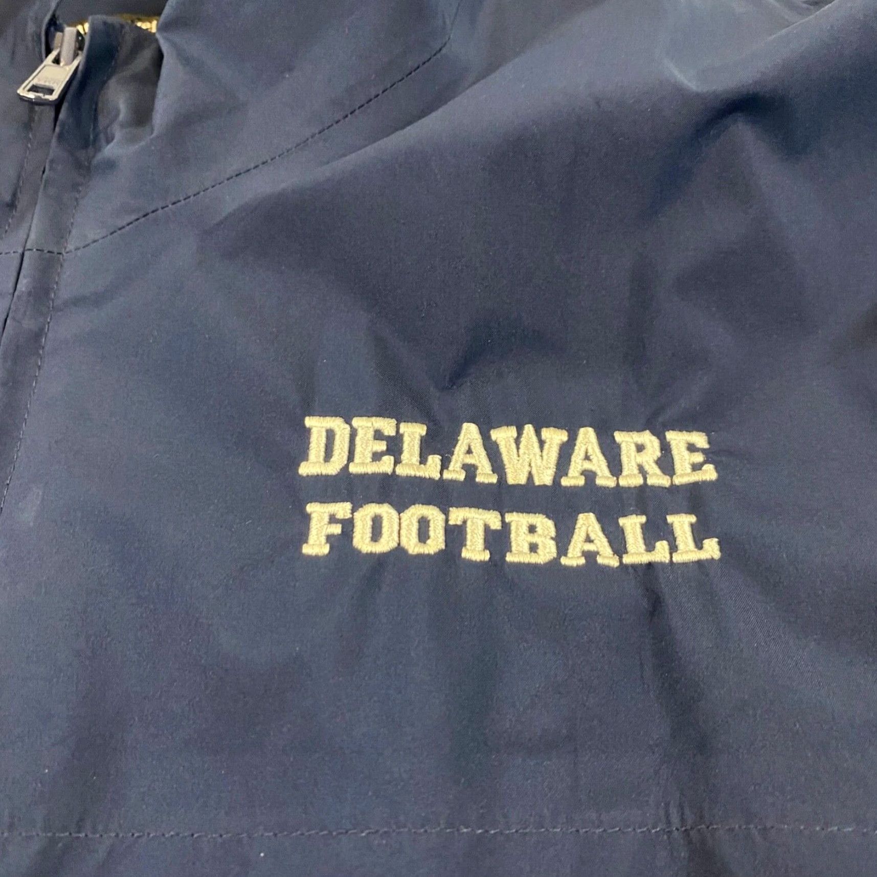 Rains University of Delaware Jacket Mens Medium Navy Blue Gore-Tex Football Hens Rain Size US M / EU 48-50 / 2 - 2 Thumbnail