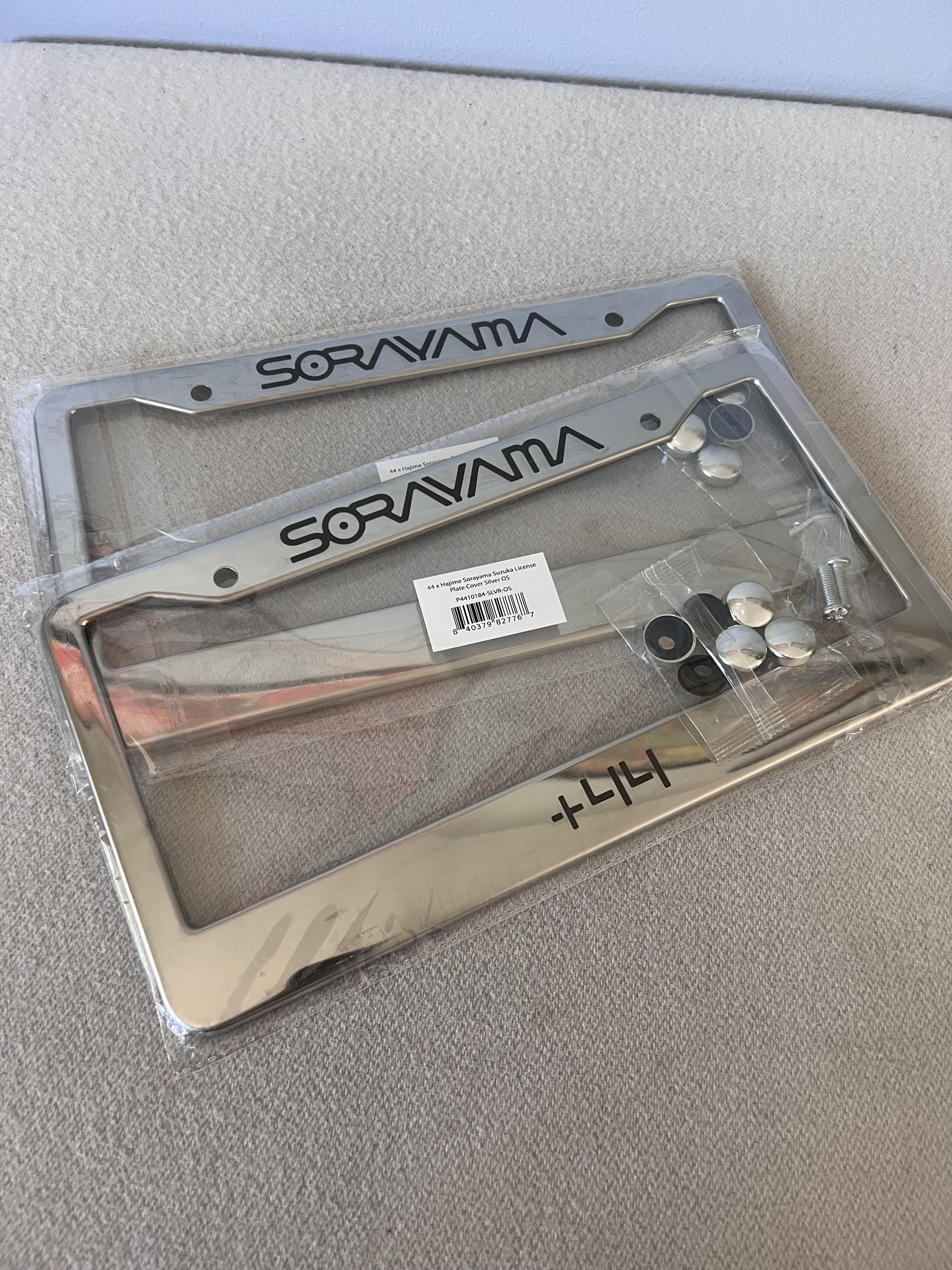 +44 × Club Sorayama Sorayama +44 Lewis Hamilton License Plate Frame Set of 2 Size ONE SIZE - 1 Thumbnail