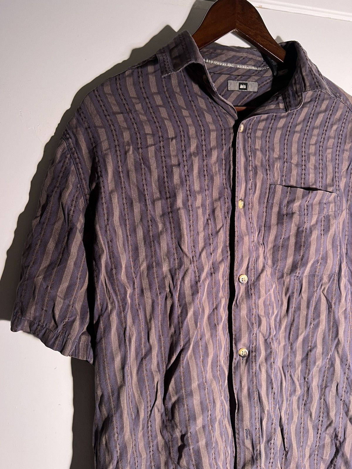 Vintage Y2K 2000's VTG Vintage REI Abstract Retro Pattern Shirt Size US S / EU 44-46 / 1 - 6 Thumbnail