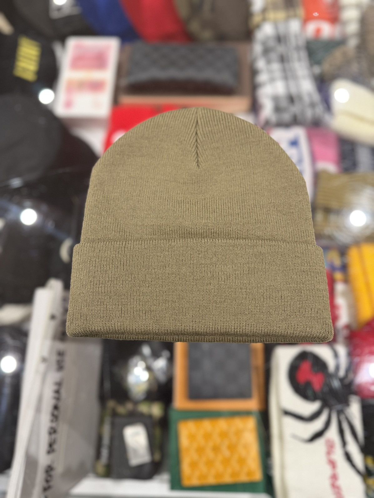 Supreme Supreme Motion Logo Beanie (SS23) Taupe Size ONE SIZE - 2 Thumbnail