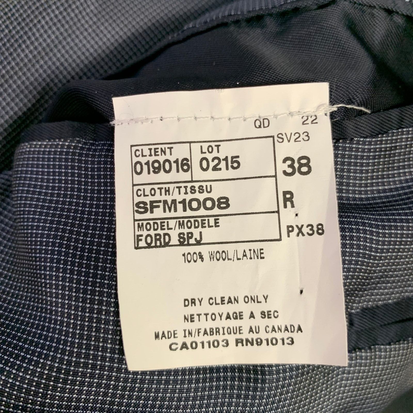 Other ZIGNONE Size 38 Navy Wool Single Breasted Sport Coat Size 38R - 8 Thumbnail