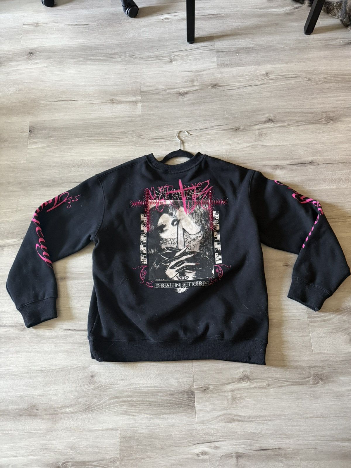 Drain Gang Bladee Beautiful Martyr Crewneck Size US XL / EU 56 / 4 - 1 Thumbnail