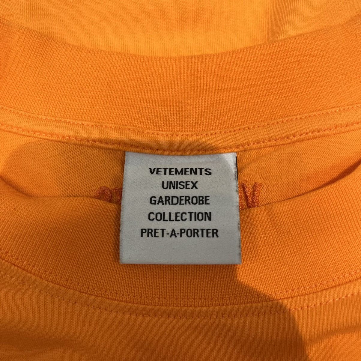 Vetements Vetements Polizei Tee Orange Size US XS / EU 42 / 0 - 5 Thumbnail