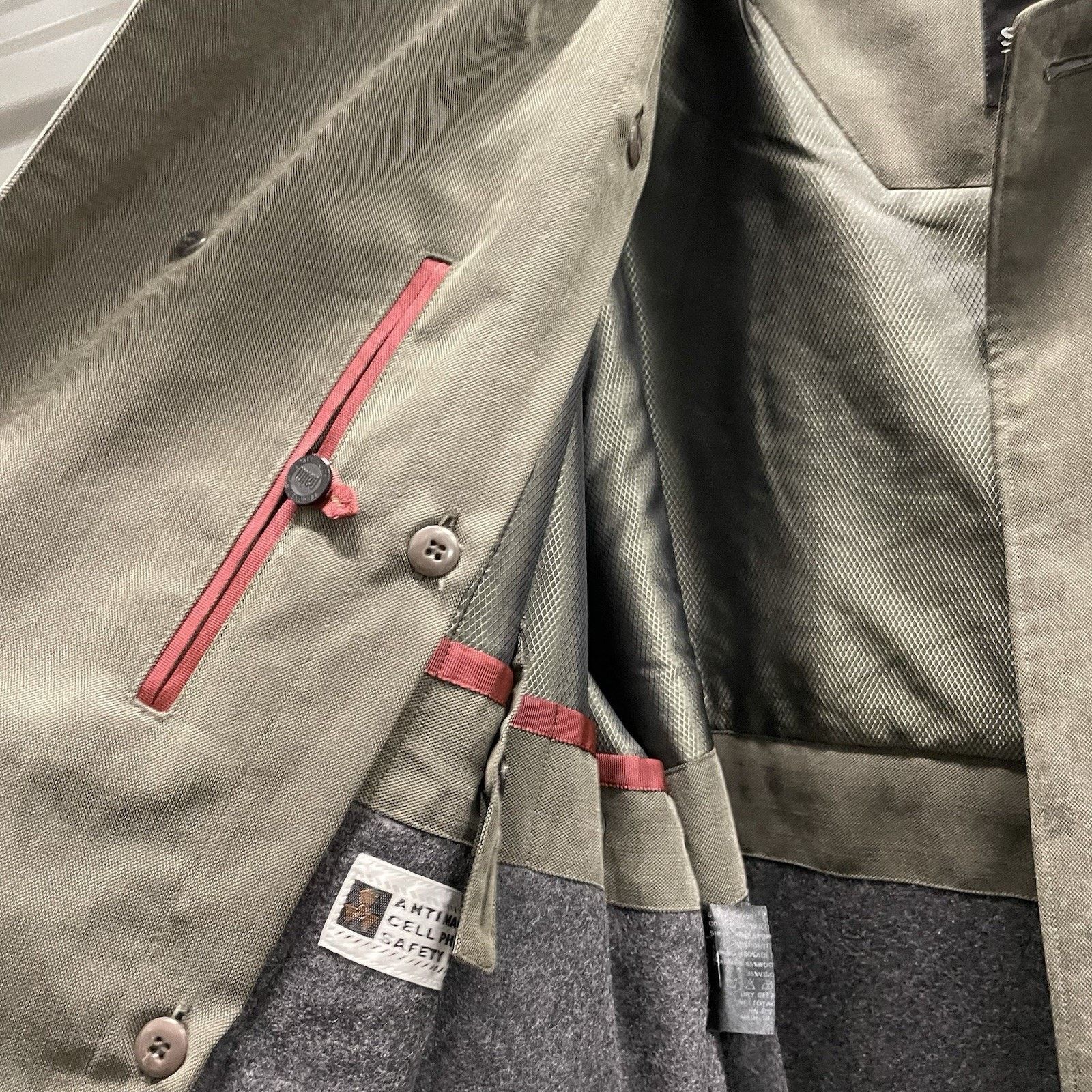 Sanyo Sanyo New York Wool Lined Trench Coat Size R44 Olive Japan M Size US M / EU 48-50 / 2 - 5 Thumbnail