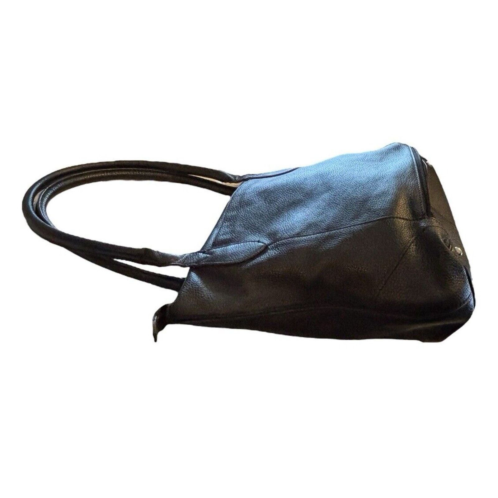 Other LODIS Siera Black Leather Tote Bag Travel Luggage Sleeve Size ONE SIZE - 8 Thumbnail