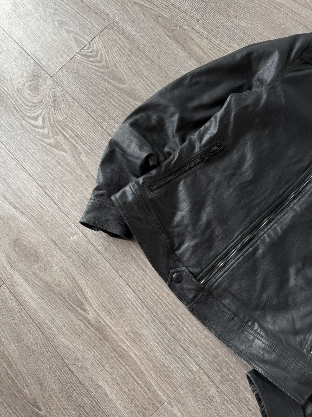 Belstaff Belstaff Waxed Cotton Moto Racer Bomber Jacket Size US M / EU 48-50 / 2 - 11 Thumbnail