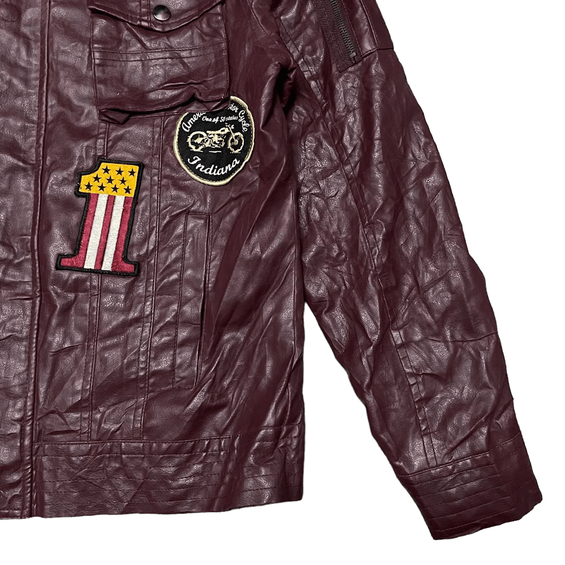 Japanese Brand Japanese Racing Biker Patches Synthetic Leather Jacket Size US L / EU 52-54 / 3 - 5 Thumbnail
