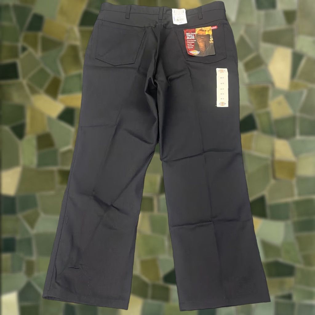 Dickies Dickies Iron Tough Twill Jeans Mens 40x29 Black Work Pants 5 Pocket Durable New Size US 40 / EU 56 - 1 Thumbnail