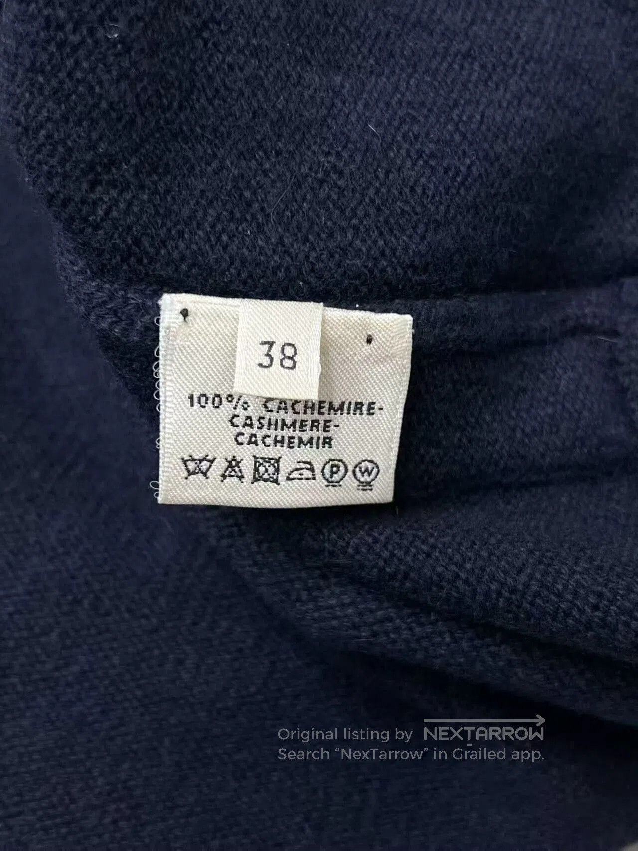 Hermes Hermès Cashmere Knit Vest Dress in Navy. Size S / US 4 / IT 40 - 5 Thumbnail