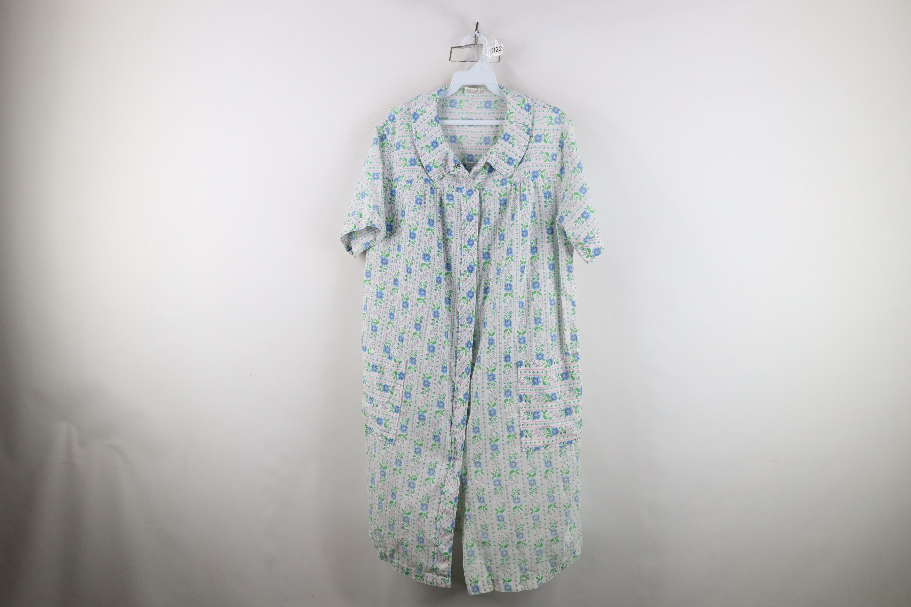 Vintage Vintage 70s Streetwear Snap Button Night Sleep Gown Shirt Size XL / US 12-14 / IT 48-50 - 1 Thumbnail