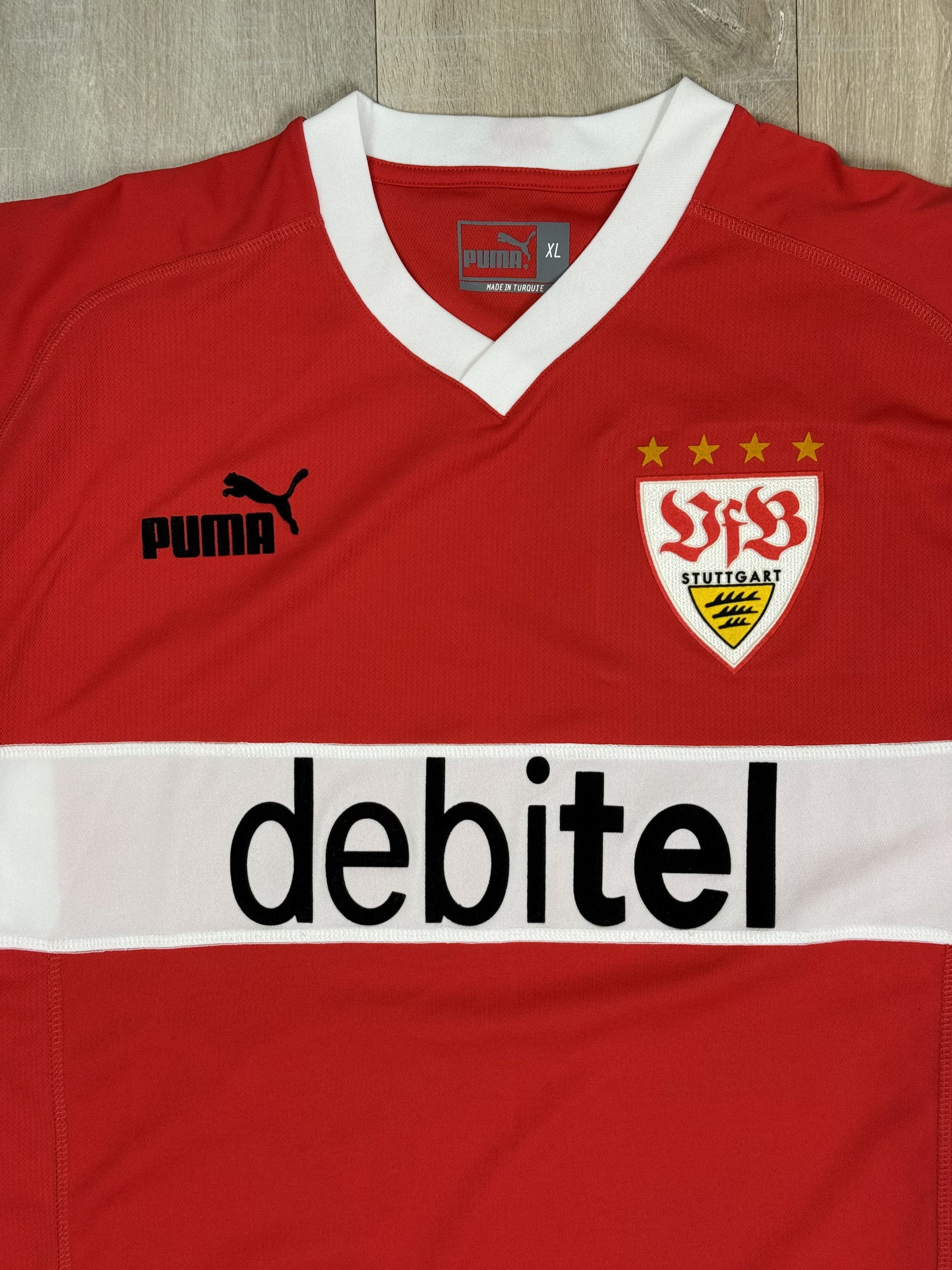 Puma Puma Stuttgart 2003/2004 Away Football Soccer Jersey Red Size US XL / EU 56 / 4 - 4 Thumbnail