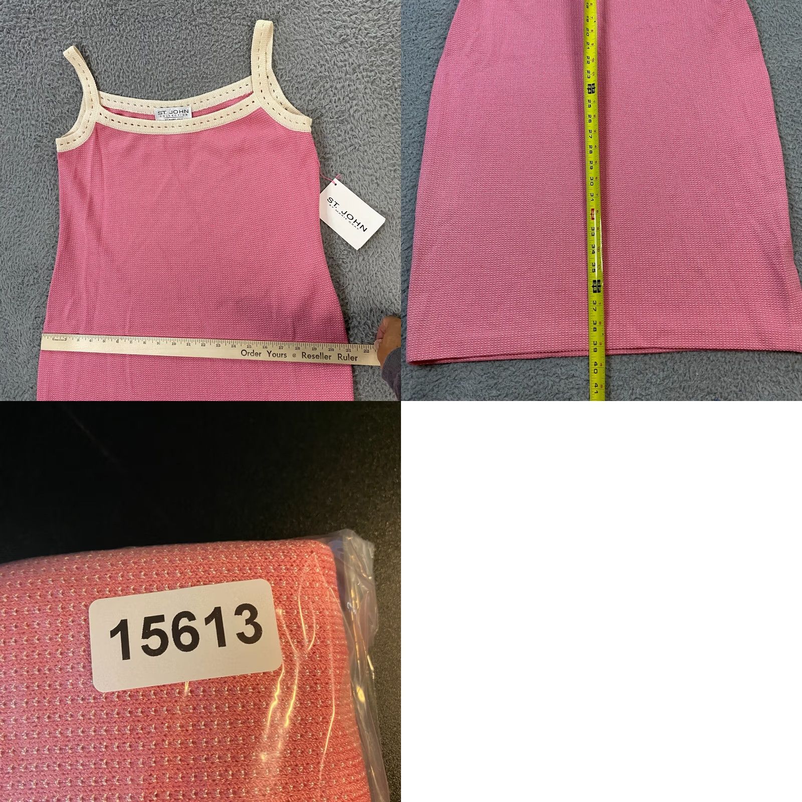 St. John VINTAGE ST. JOHN Dress Womens size 12 Tank Knit Pink Summer - 12 Pink Knit Dress St. John Tank Dress A-Line/Behav? Size XL / US 12-14 / IT 48-50 - 8 Thumbnail