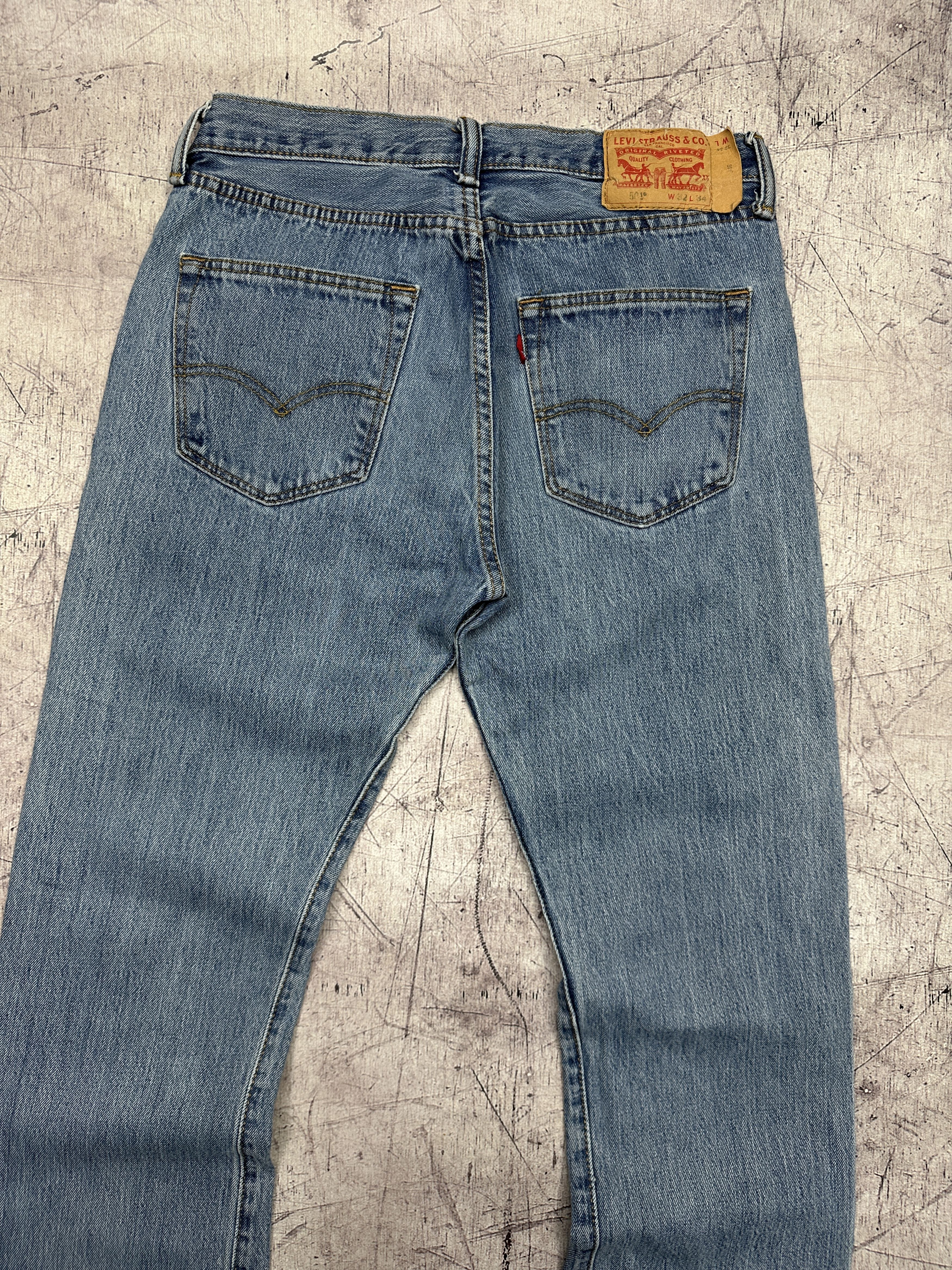 Levi's Levi's 501 Mens Denim Pants Jeans Size 32 x 34 Size US 32 / EU 48 - 2 Thumbnail