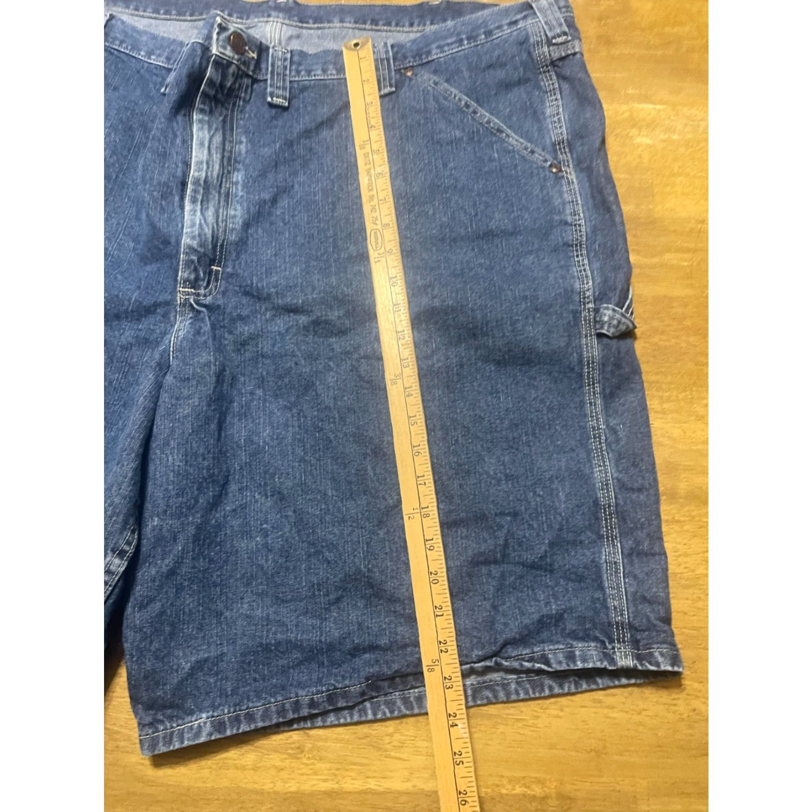 Lee Lee Shorts Mens Bermuda Casual Denim Blue 52 Pockets Big & Tall Regular Size 52 Men’s Size US 36 / EU 52 - 6 Thumbnail