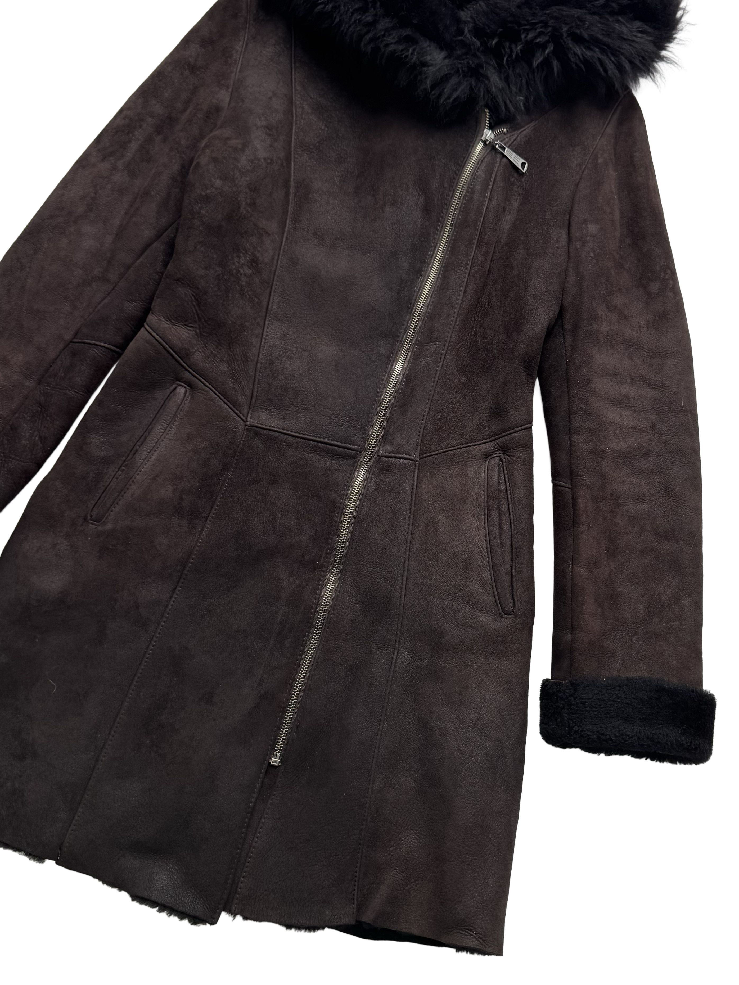 Vintage Vintage Real Sheepskin Hooded Coat Size S / US 4 / IT 40 - 9 Thumbnail