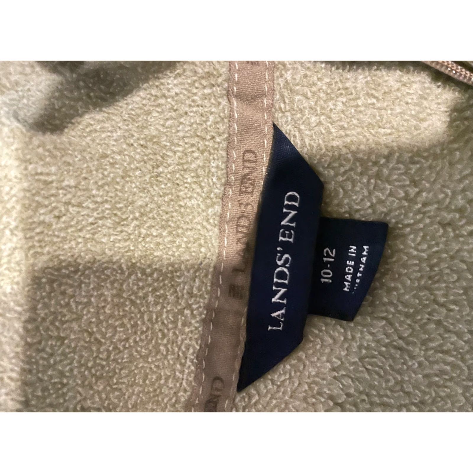 Lands' End Lands' End Sweater Womens M Beige Pull Over 1/4 Zip Long Sleeve Pullover Outdoor Bedrock Style Shirt Womens M Size M / US 6-8 / IT 42-44 - 4 Thumbnail