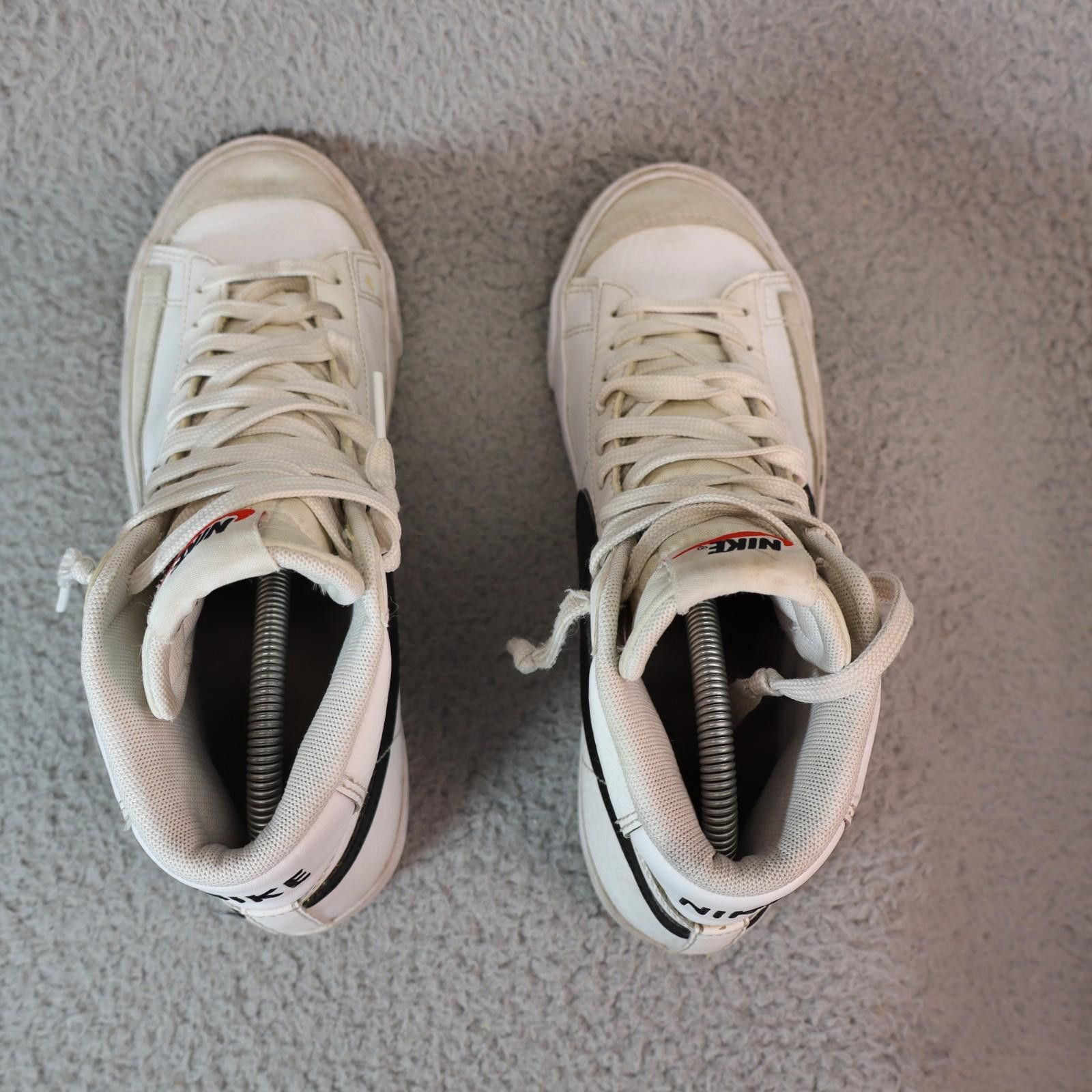 Nike Nike Blazer Mid '77 Vintage White Black Leather 7Y Youth Size US 7 / EU 40 - 6 Thumbnail