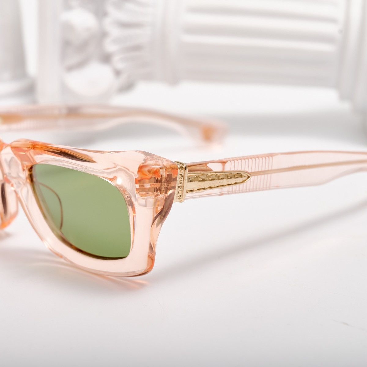 Chrome Hearts CHROME HEARTS STEEZIN PINK CRYSTAL SUNGLASSES Size ONE SIZE - 3 Thumbnail