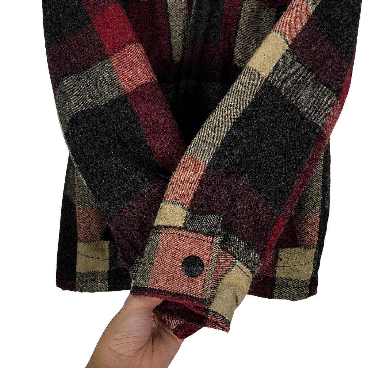 Flannel 🔥90’s Vintage Flannel Wool Jacket Billabong Tartan Design Size US S / EU 44-46 / 1 - 12 Thumbnail