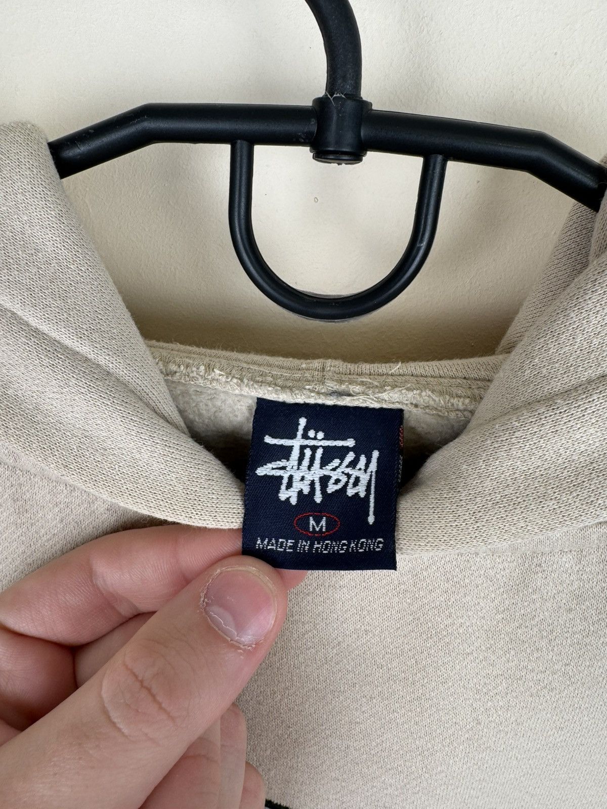 Stussy Vintage Stussy 90s Hong Kong Beige L College Blue Tag Size US L / EU 52-54 / 3 - 3 Thumbnail