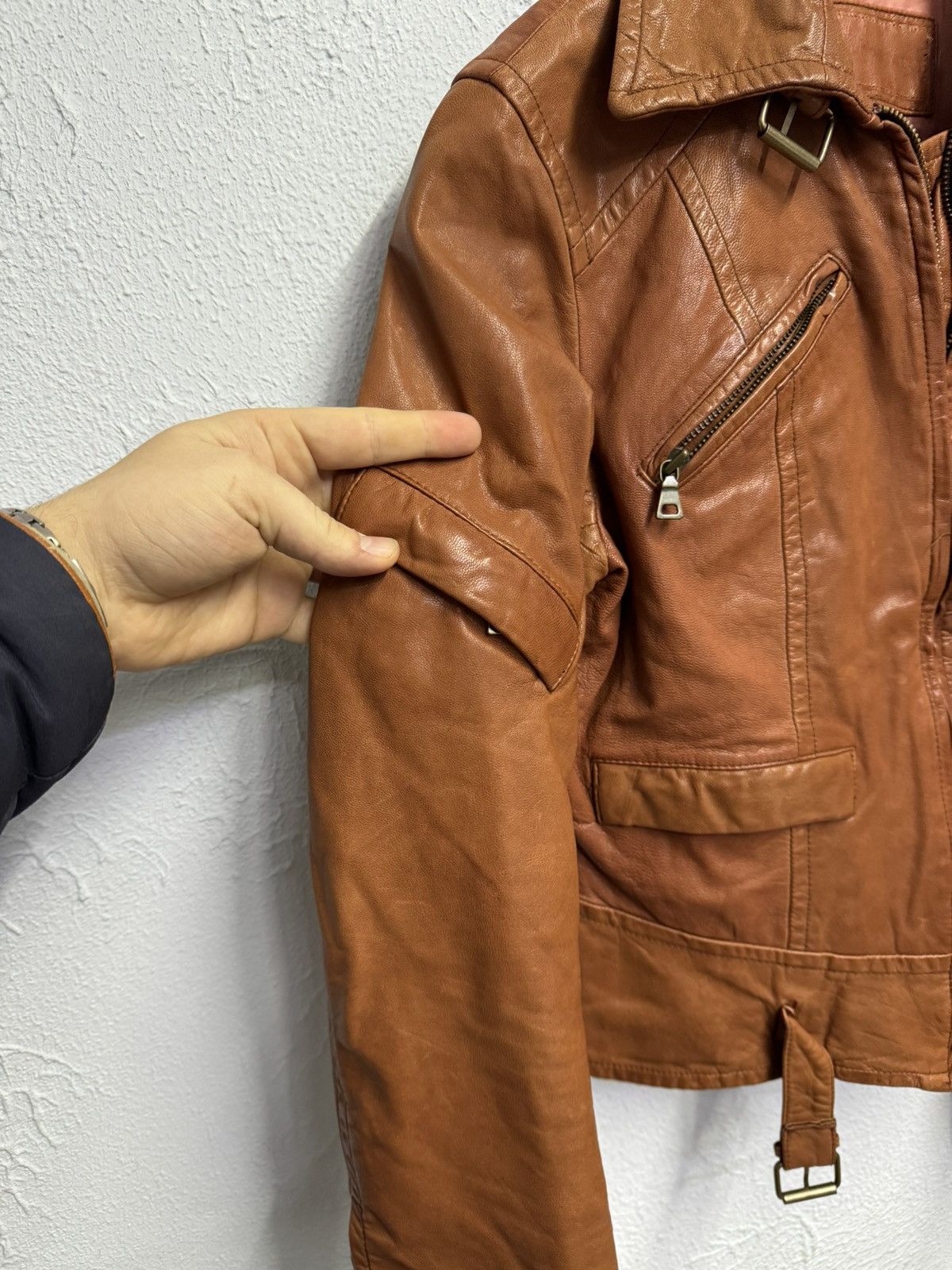 Junya Watanabe Vintage Real Leather Multi-pocket Bandage Jacket Size US M / EU 48-50 / 2 - 4 Thumbnail