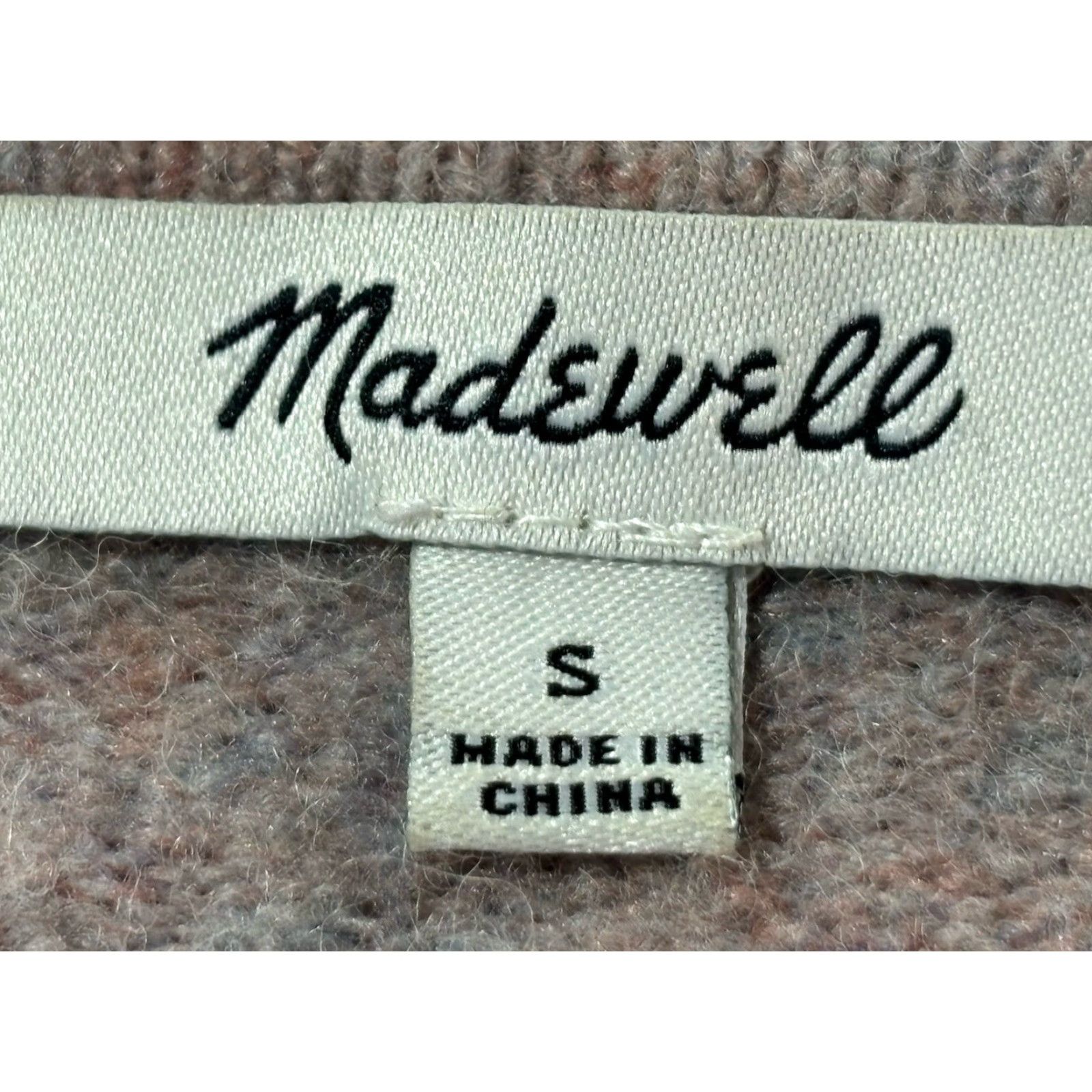Madewell VINTAGE Madewell Cardigan Sweater Women's Small Coziest Yarn Pink Marled Alpaca Wool Long Sleeve with Pockets Size S / US 4 / IT 40 - 6 Thumbnail