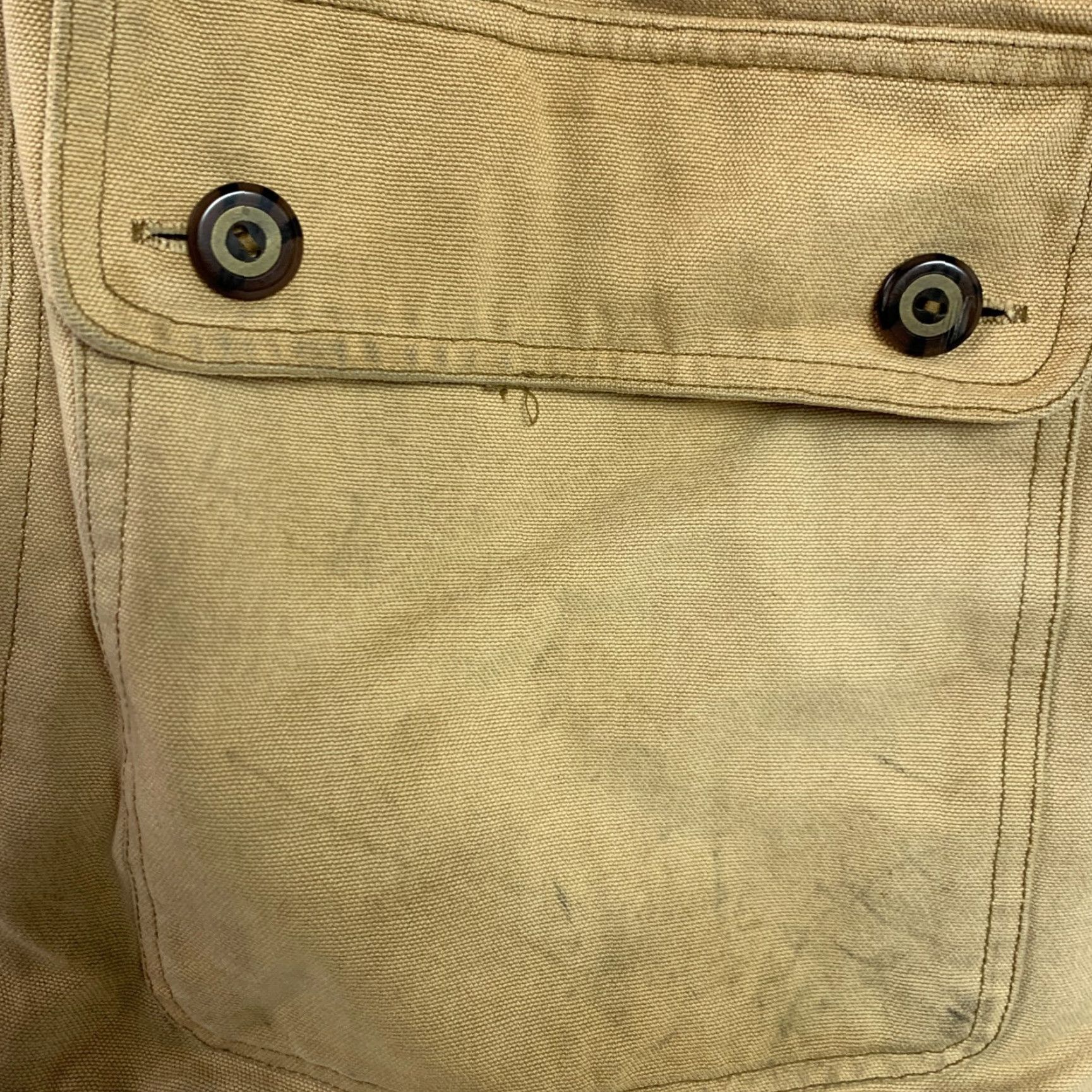 Vintage VINTAGE Duxbak Work Chore Tan Canvas Coat Jacket M Chore Jacket Size US M / EU 48-50 / 2 - 7 Thumbnail