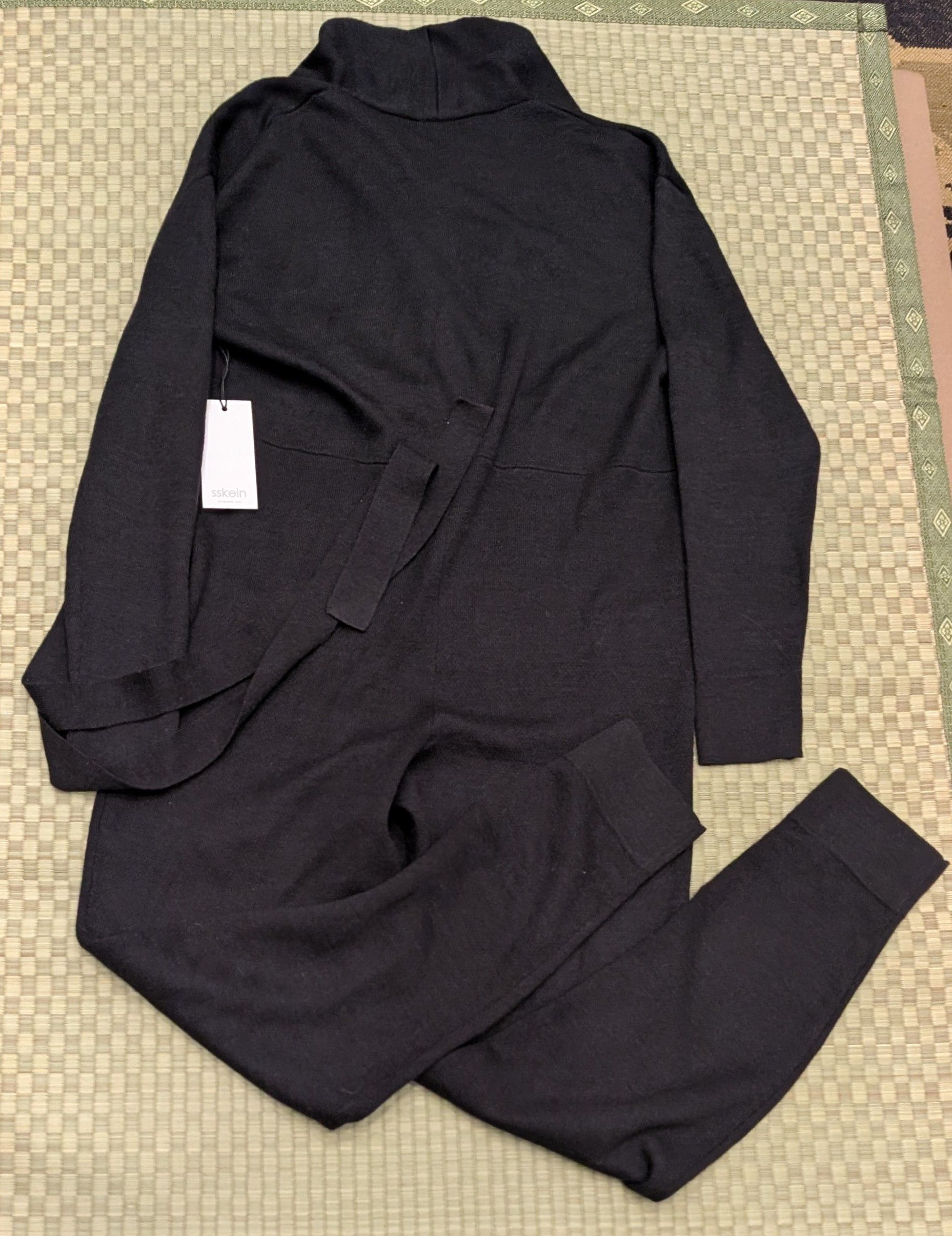 Other NWT SSKEIN Wrap Neck Alpaca Cotton Jumpsuit Made in Peru Size 27" / US 4 / IT 40 - 2 Thumbnail