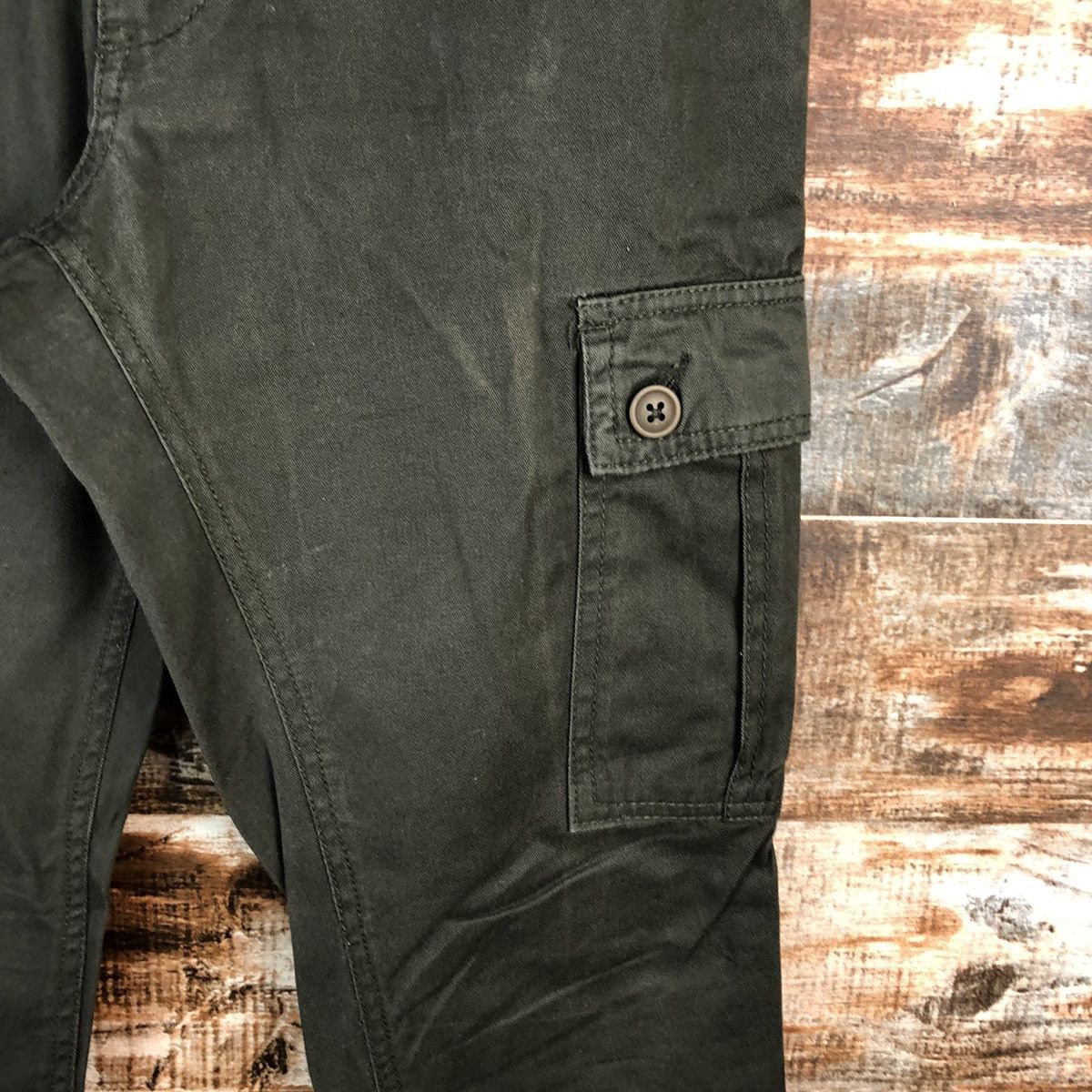 Japanese Brand Imp green Cargo buckle back utility Multipocket Pants #A2434 Size US 28 / EU 44 - 10 Thumbnail