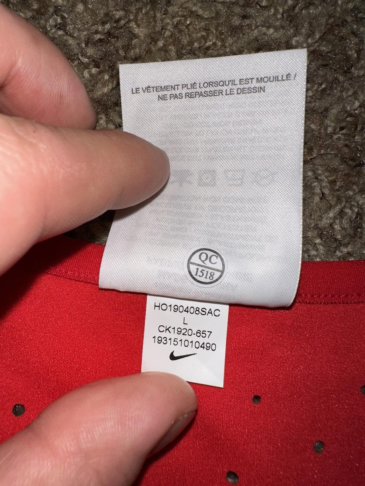 Nike Nike x Matthew M Williams Men’s NRG SE Chest Rig Red Vest Size US L / EU 52-54 / 3 - 6 Thumbnail