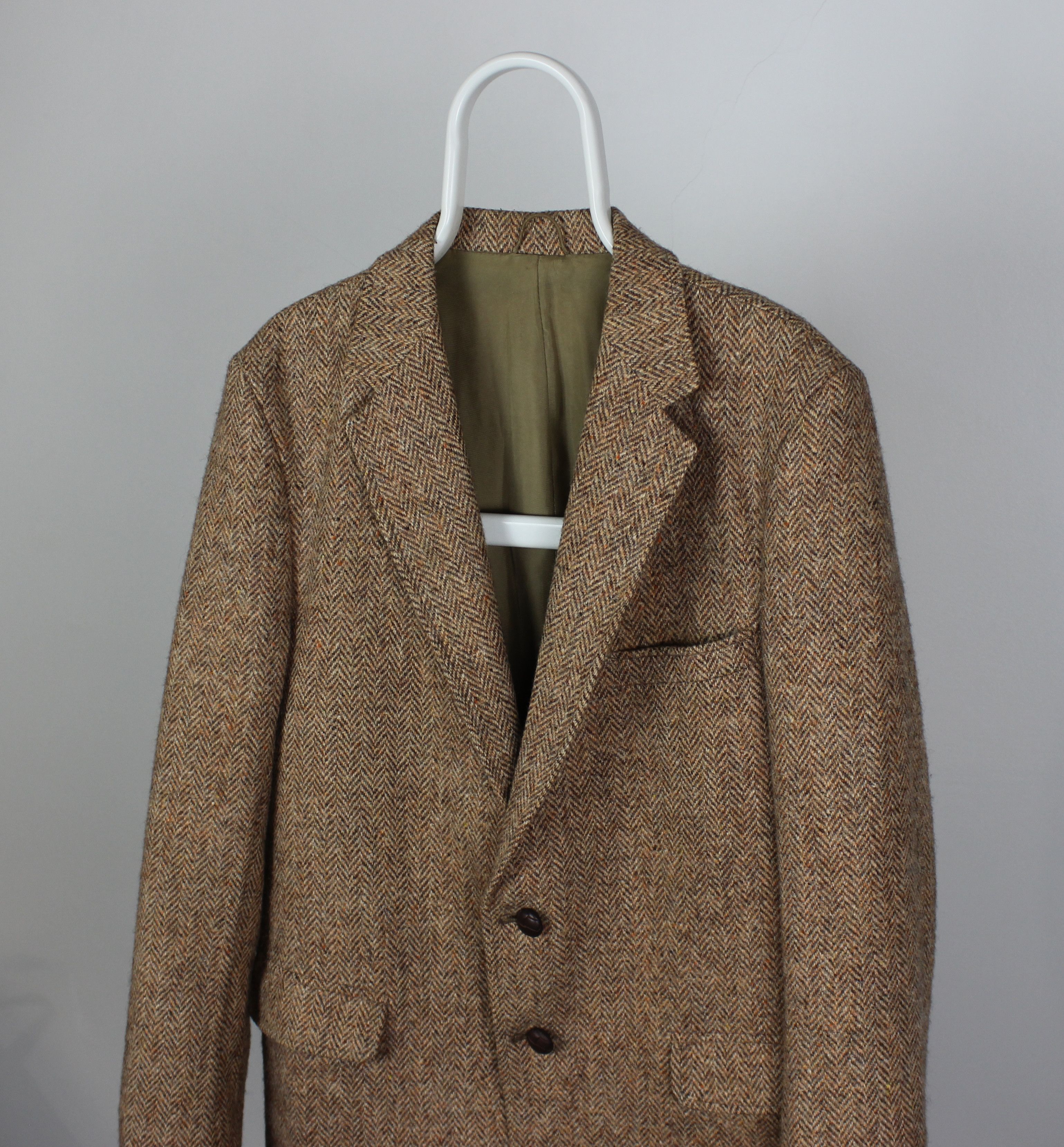 Harris Tweed Harris Tweed blazer men wool M L beige Size 48R - 1 Thumbnail