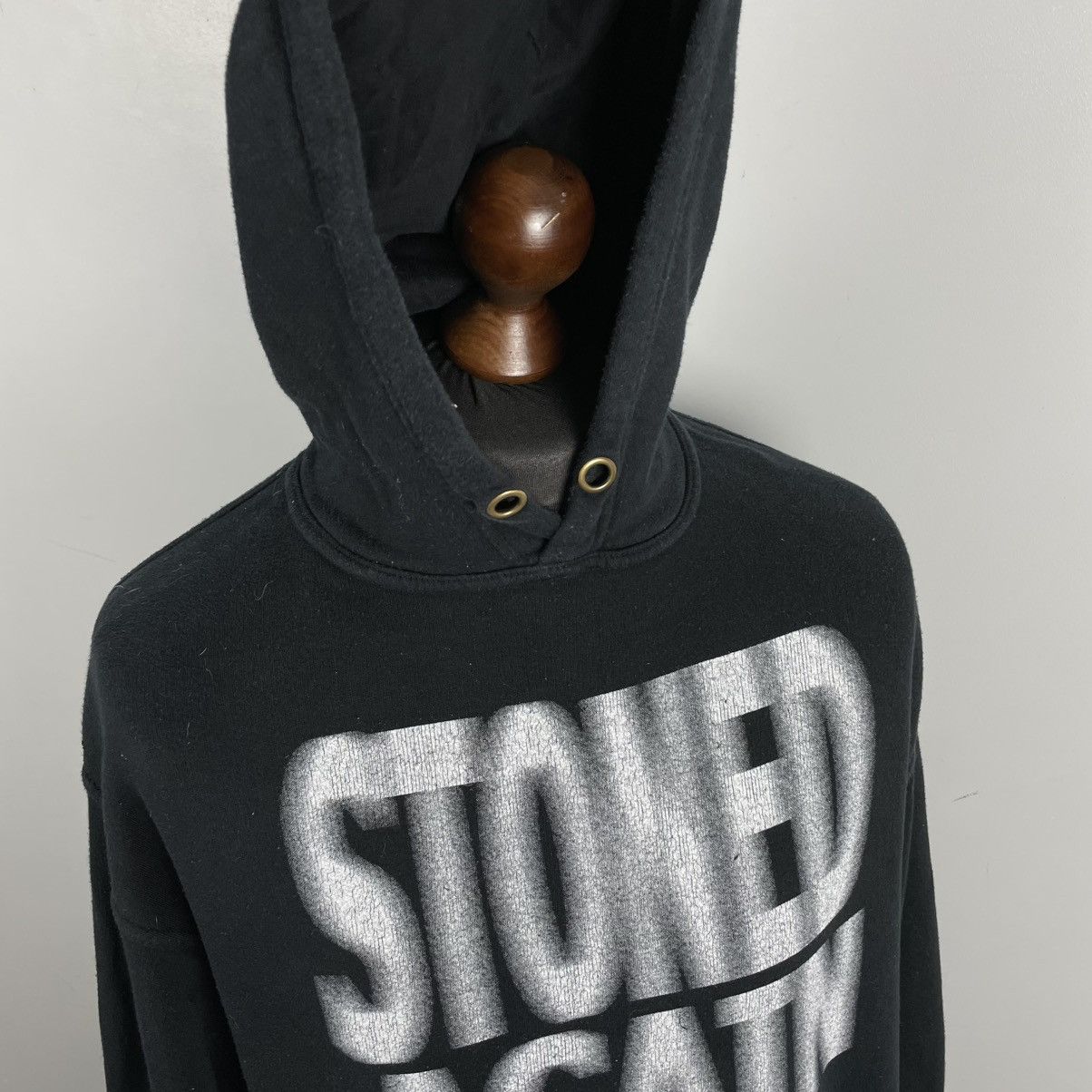 Vintage Vintage 90s Faded Stoned Again Humor Hoodie style Balenciaga Size US XL / EU 56 / 4 - 4 Thumbnail