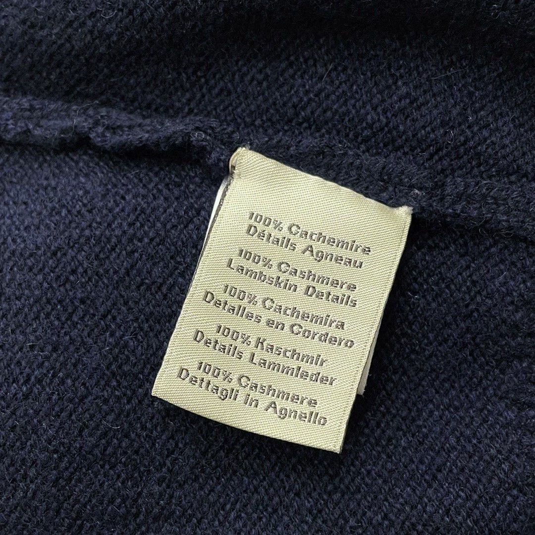 Hermes navy blue knitted jacket by hermes Size US M / EU 48-50 / 2 - 6 Thumbnail
