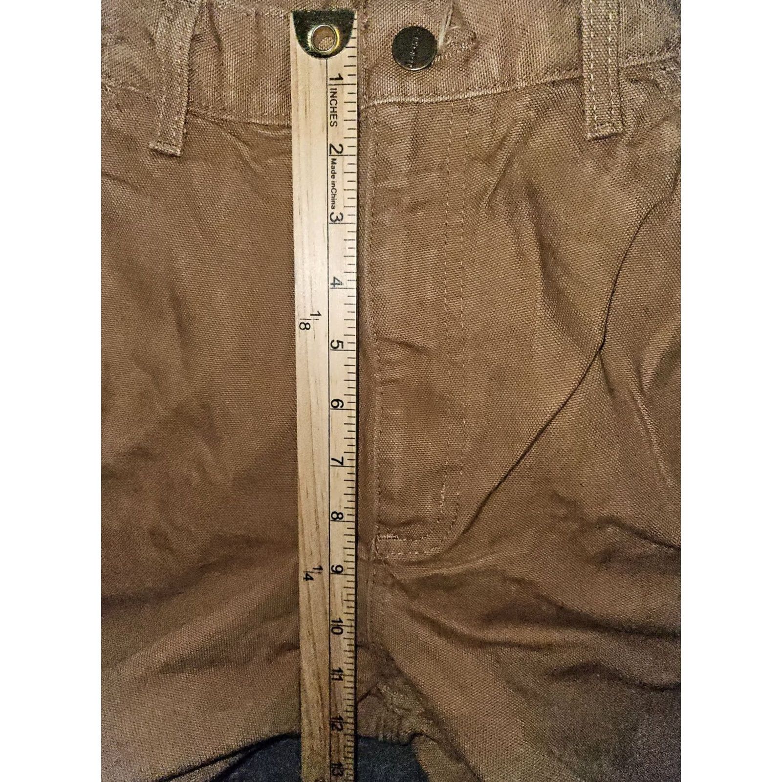 Carhartt Carhartt Jeans Caprpenter Canvas Brown High Rise 32x32 Men's Regular 31in Inseam Logo Workwear Relaxed Straight Shirt? Size US 32 / EU 48 - 5 Thumbnail