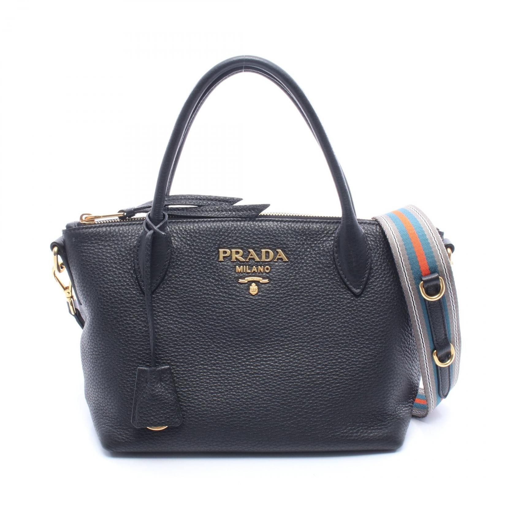 Prada Prada Prada VIT.DAINO 2way handbag Leather Handbag DUTY FREE for USA Size ONE SIZE - 1 Thumbnail