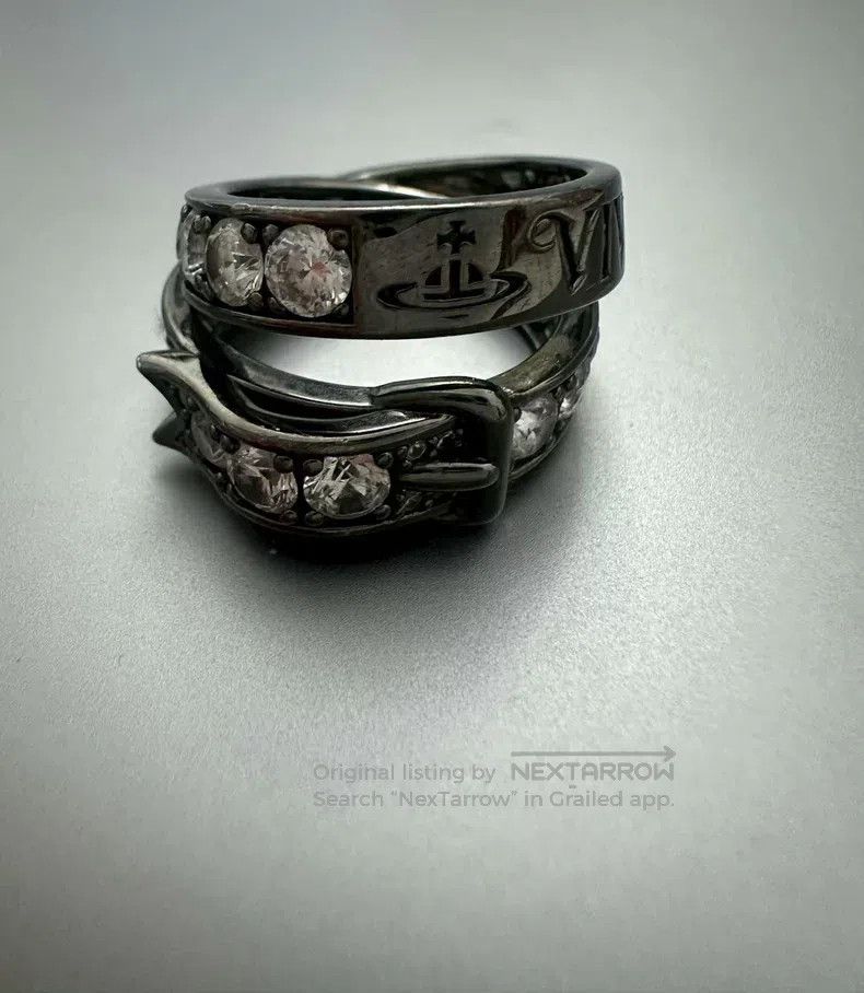 Vivienne Westwood Vivienne Westwood Saturn Double Layer Belt Buckle Ring Size ONE SIZE - 1 Thumbnail