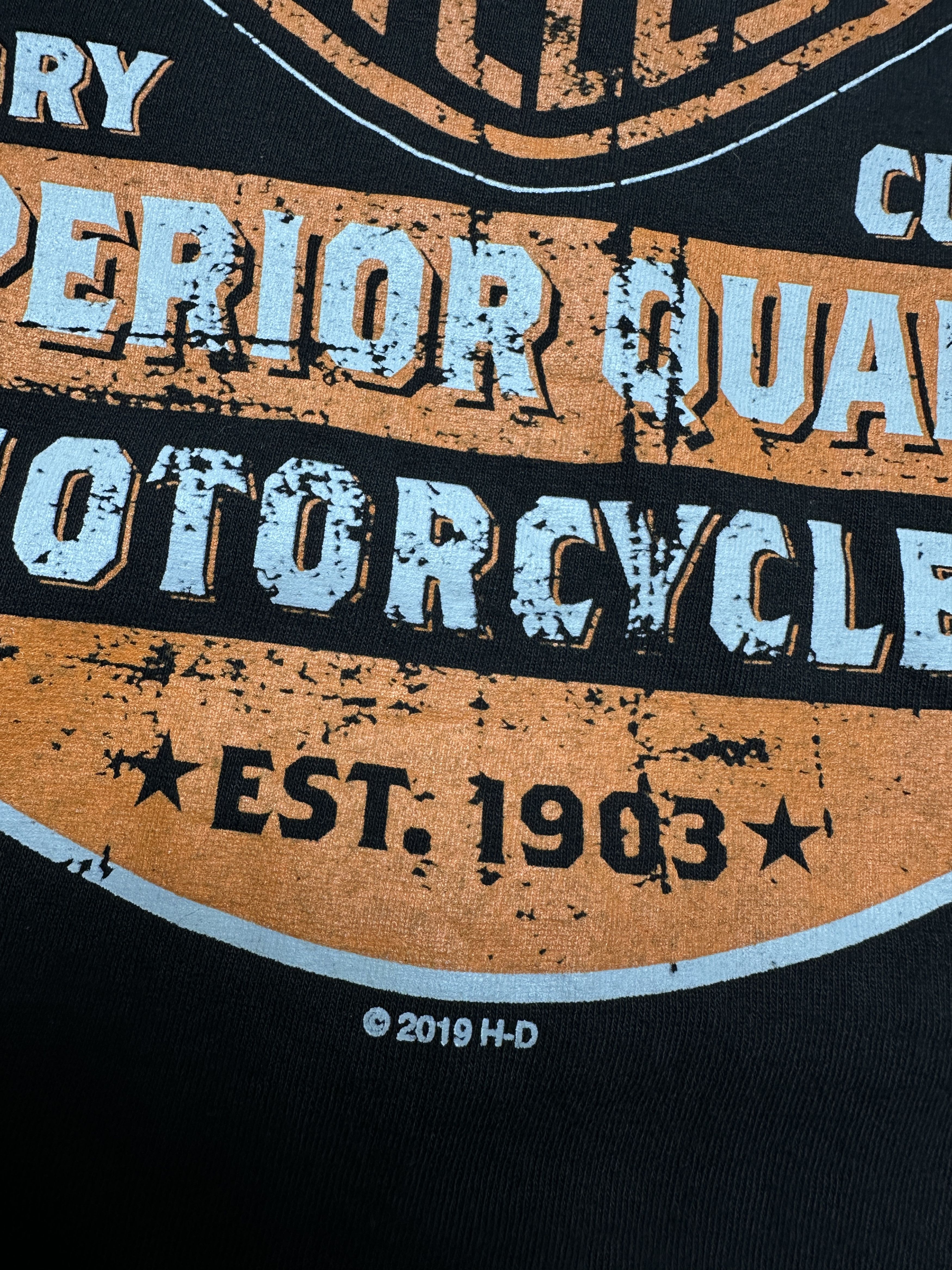 Harley Davidson Harley Davidson Mens Crew Neck T-Shirt Size US XL / EU 56 / 4 - 4 Thumbnail