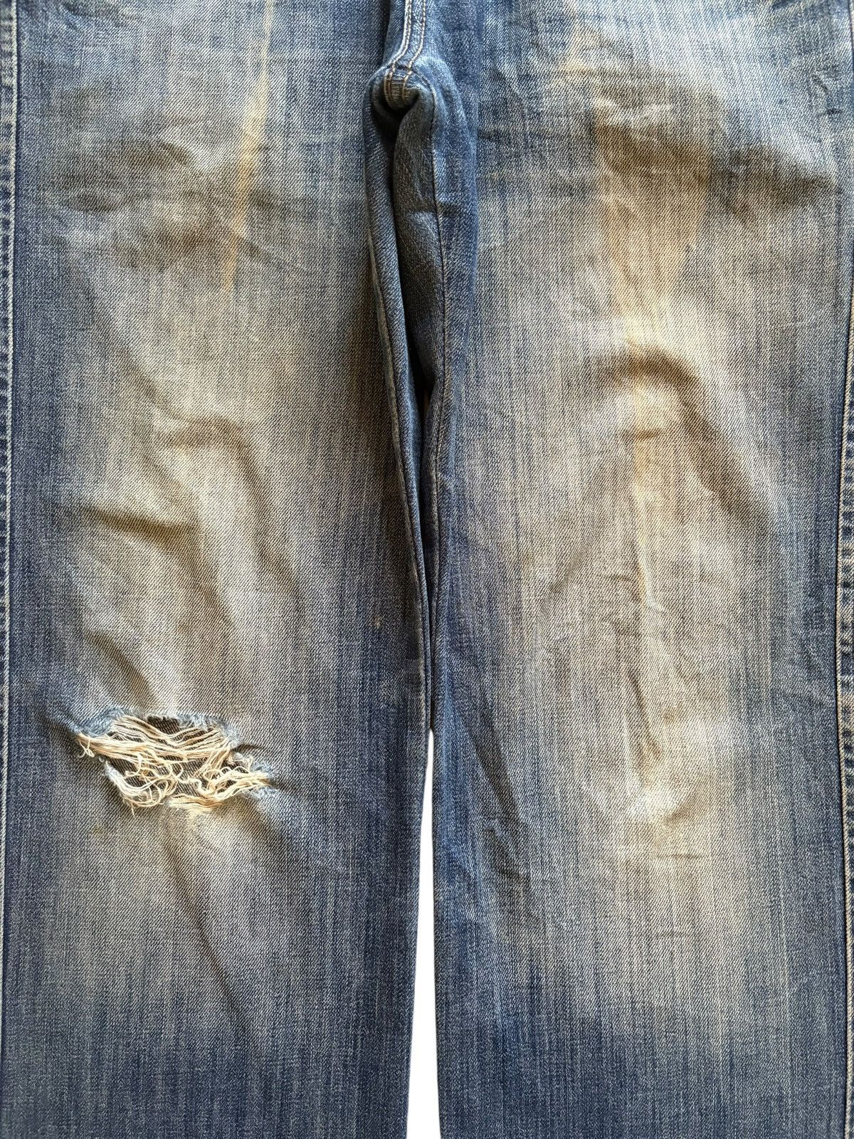 Tribal Streetwear Vintage Japanese Brand Tribal Mud Wash Distress Baggy Jeans Size US 32 / EU 48 - 5 Thumbnail