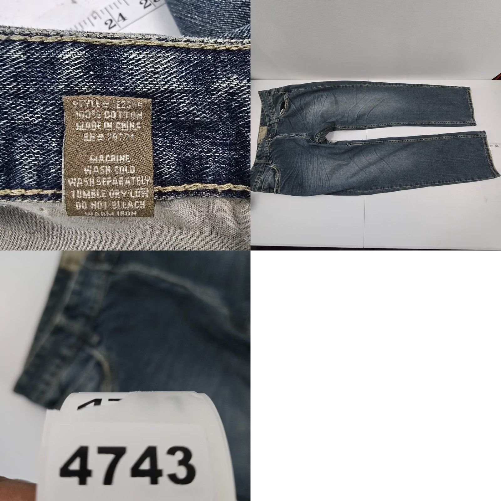 Jordan Craig Jordan Craig Jeans Mens Straight Blue Denim 38x32 Light Wash Size US 38 / EU 54 - 9 Thumbnail