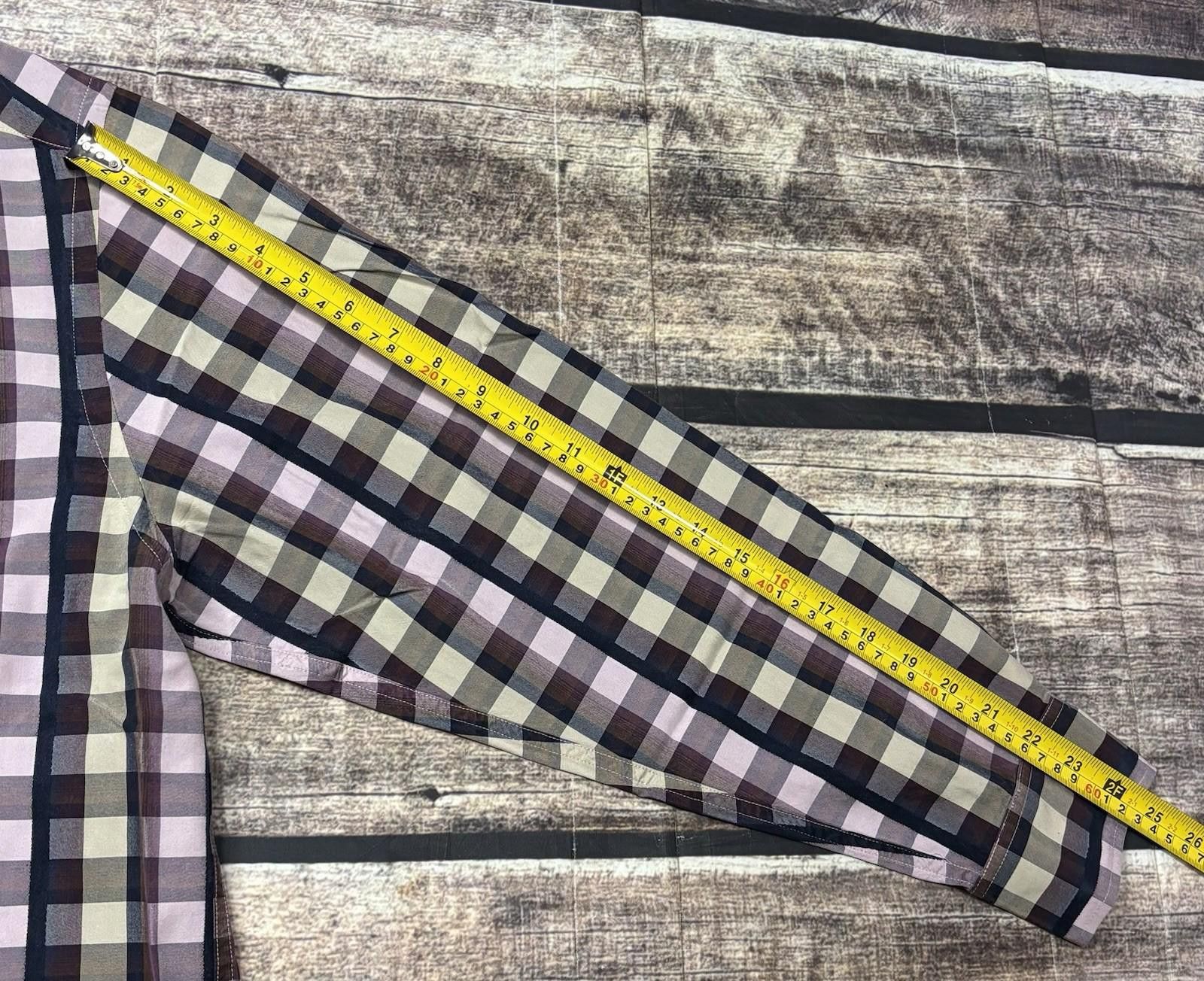 Tommy Bahama Tommy Bahama Shirt Mens Large Silk Check Purple Pockets Size US L / EU 52-54 / 3 - 12 Thumbnail