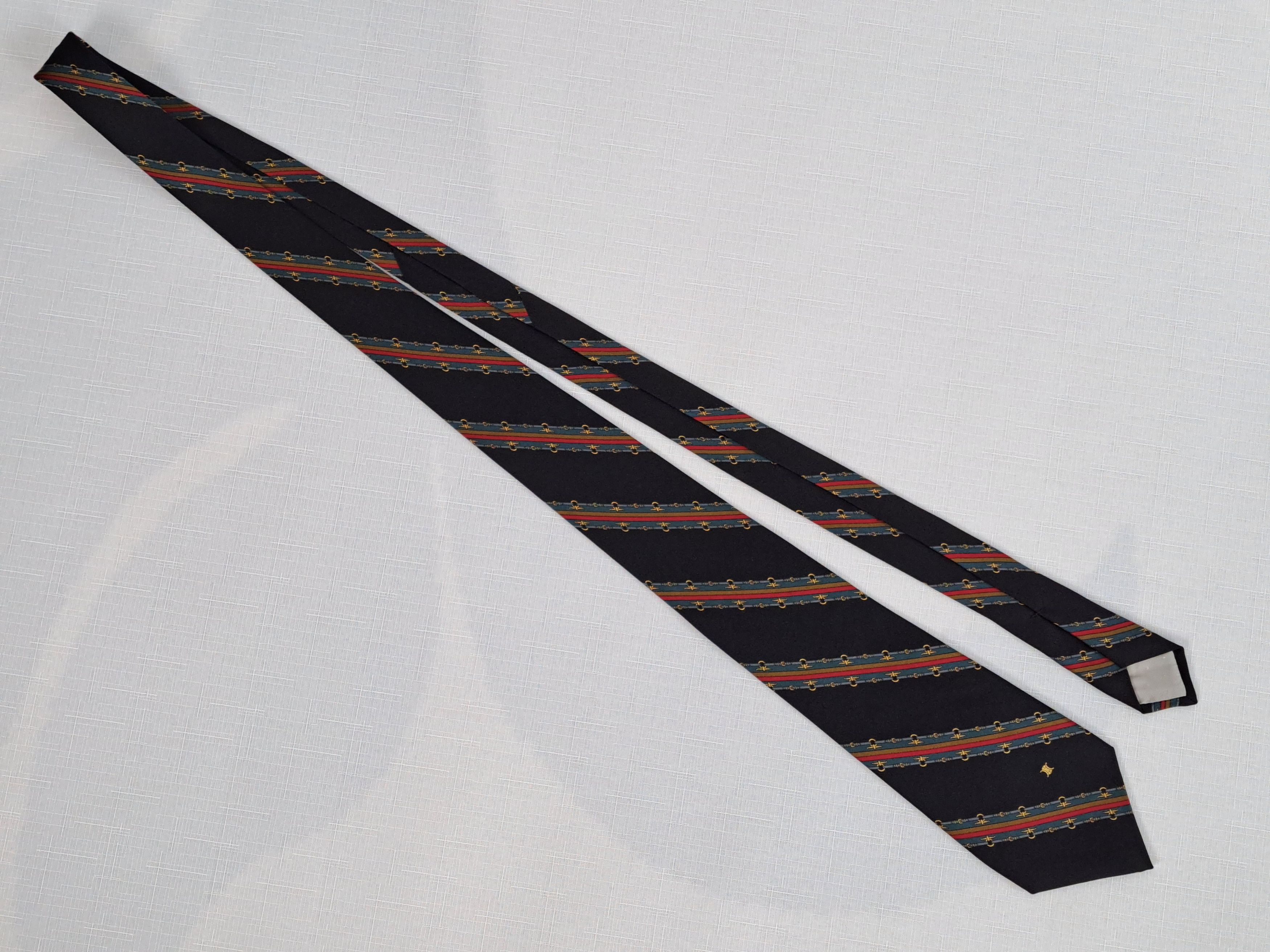 Celine × Vintage CELINE vintage silk tie. Made in Spain. Size ONE SIZE - 7 Thumbnail
