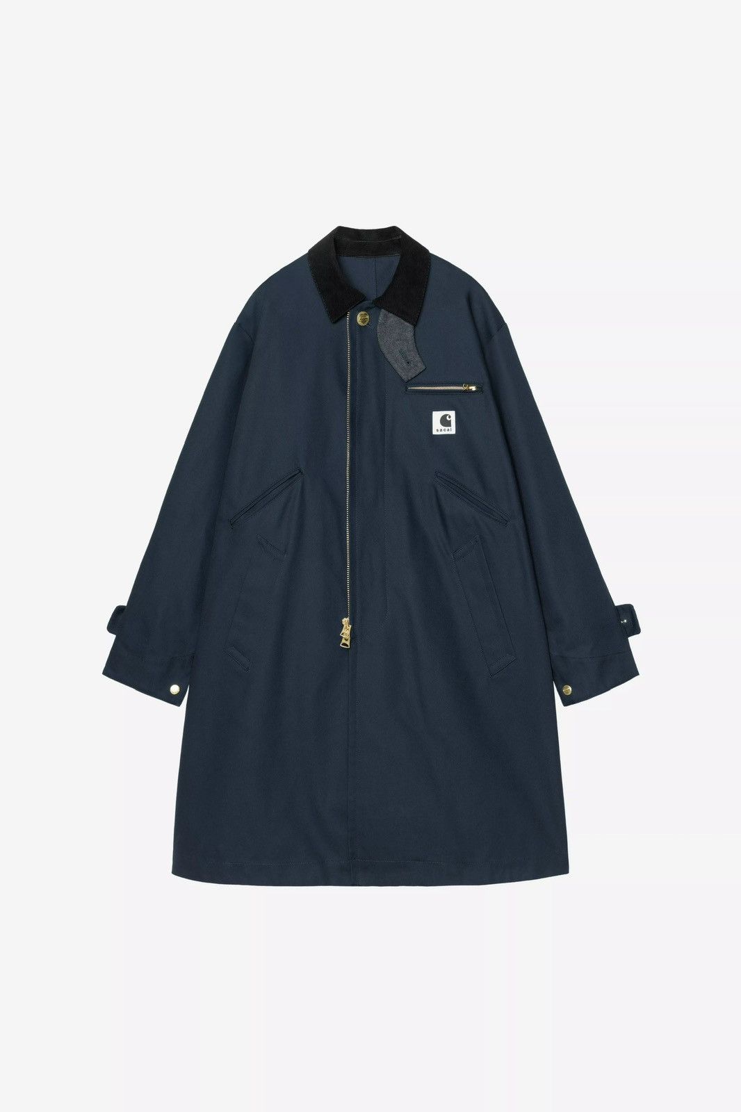 Sacai Sacai x Carhartt WIP Duck Coat Blue size 2 Size US M / EU 48-50 / 2 - 2 Thumbnail