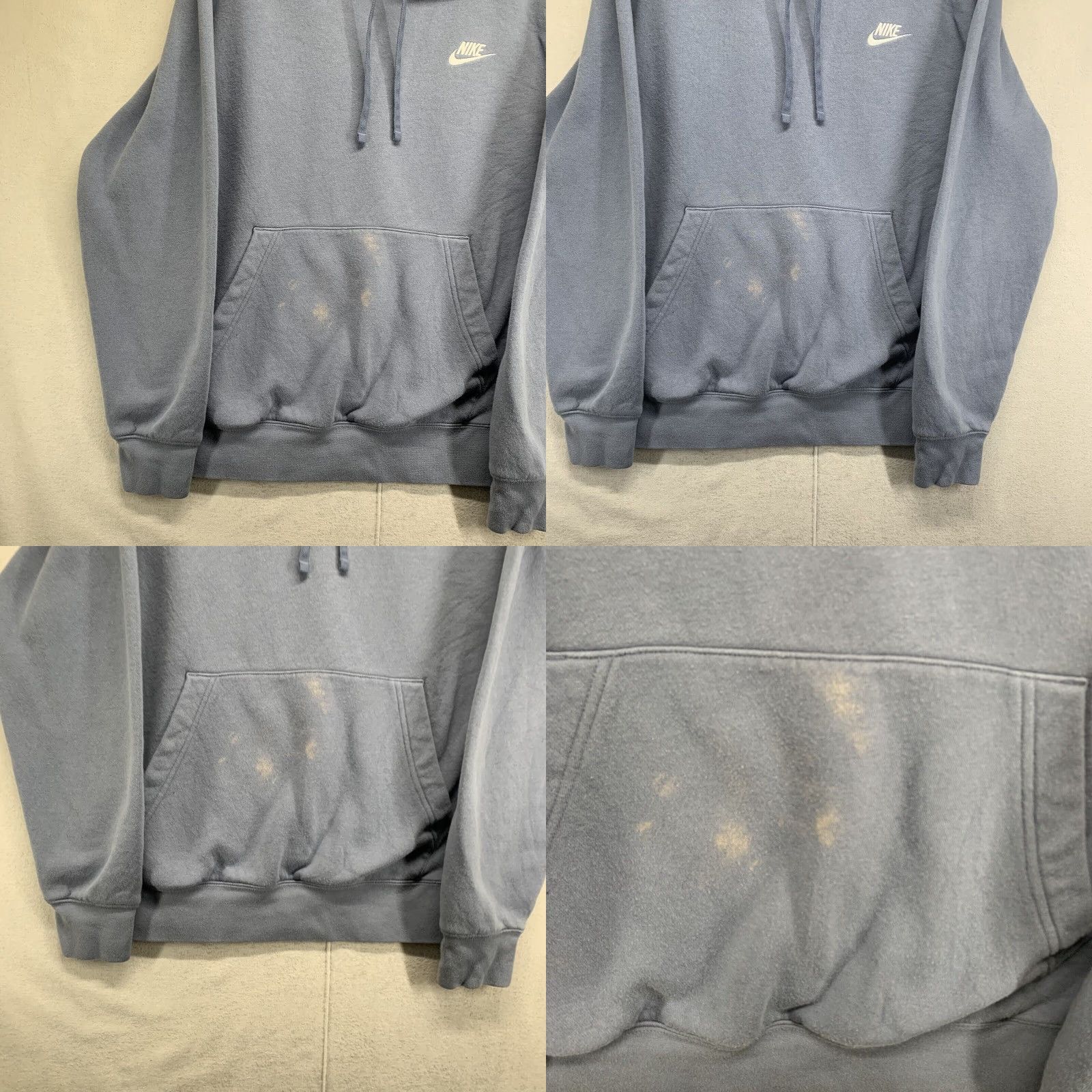 Nike Nike Hoodie Mens Small Light Blue Embroidered Swoosh Graphic Print 90s Sportswear Pullover Hooded Sweatshirt Size US S / EU 44-46 / 1 - 8 Thumbnail