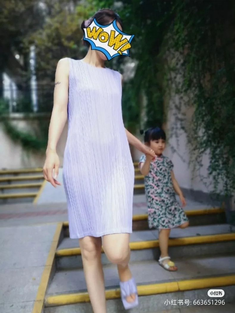 Issey Miyake Issey Miyake size:4 Purple dress Size M / US 6-8 / IT 42-44 - 5 Thumbnail