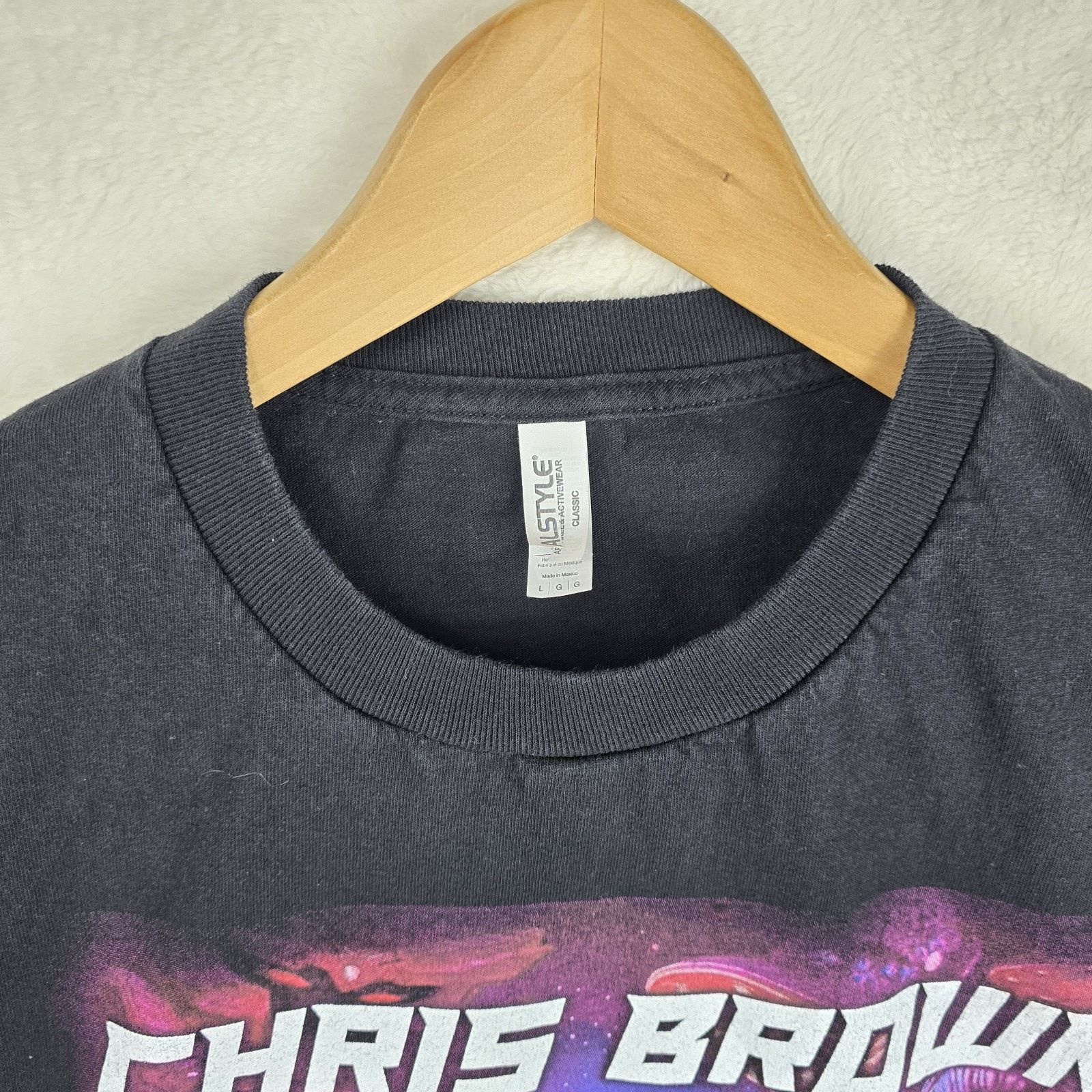 Alstyle Chris Brown Indigo Indigoat Album 2019 Tour Shirt Size Large Size US L / EU 52-54 / 3 - 4 Thumbnail