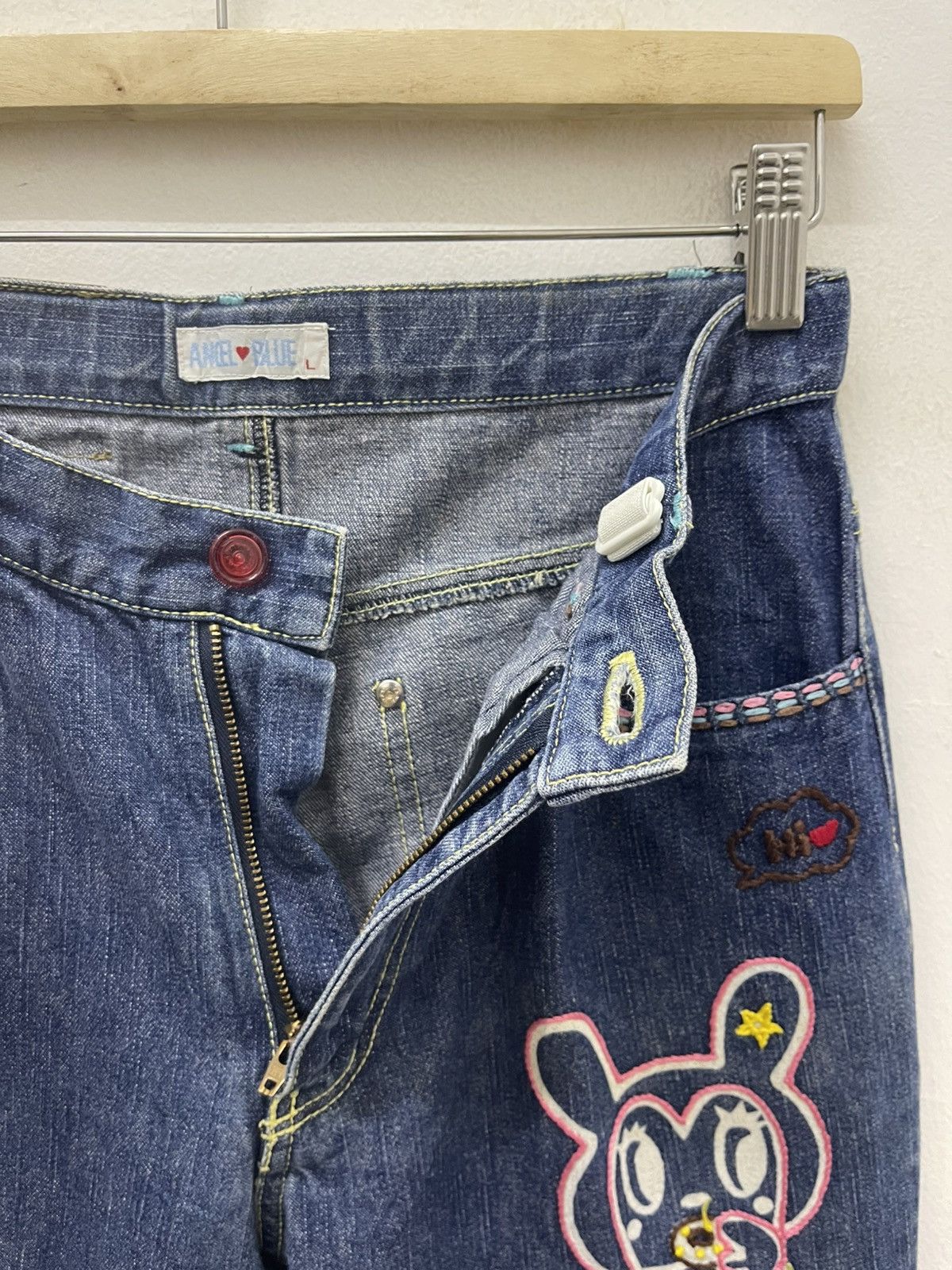 Angel Blue Rare Vintage ANGEL BLUE Yoshitomo Nara Style Size 27" / US 4 / IT 40 - 8 Thumbnail